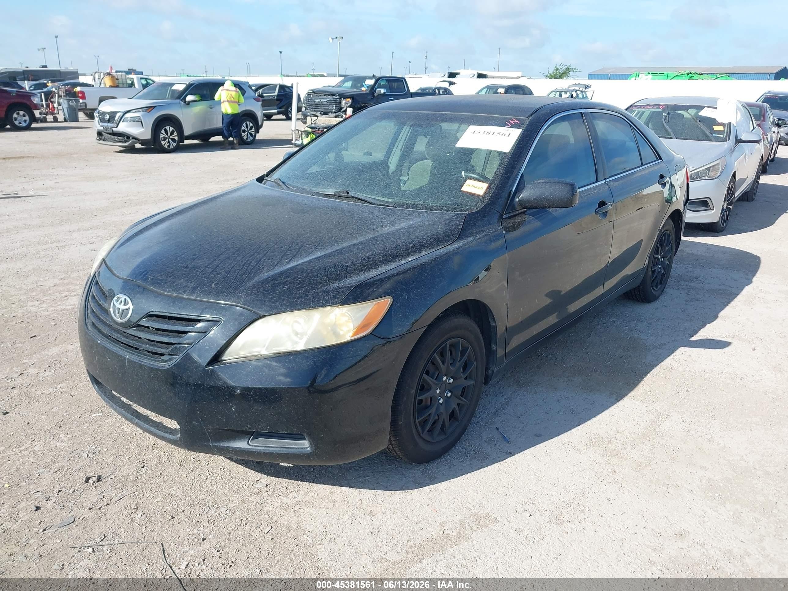2007 Toyota Camry Ce Черный vin: 4T1BE46K87U646640