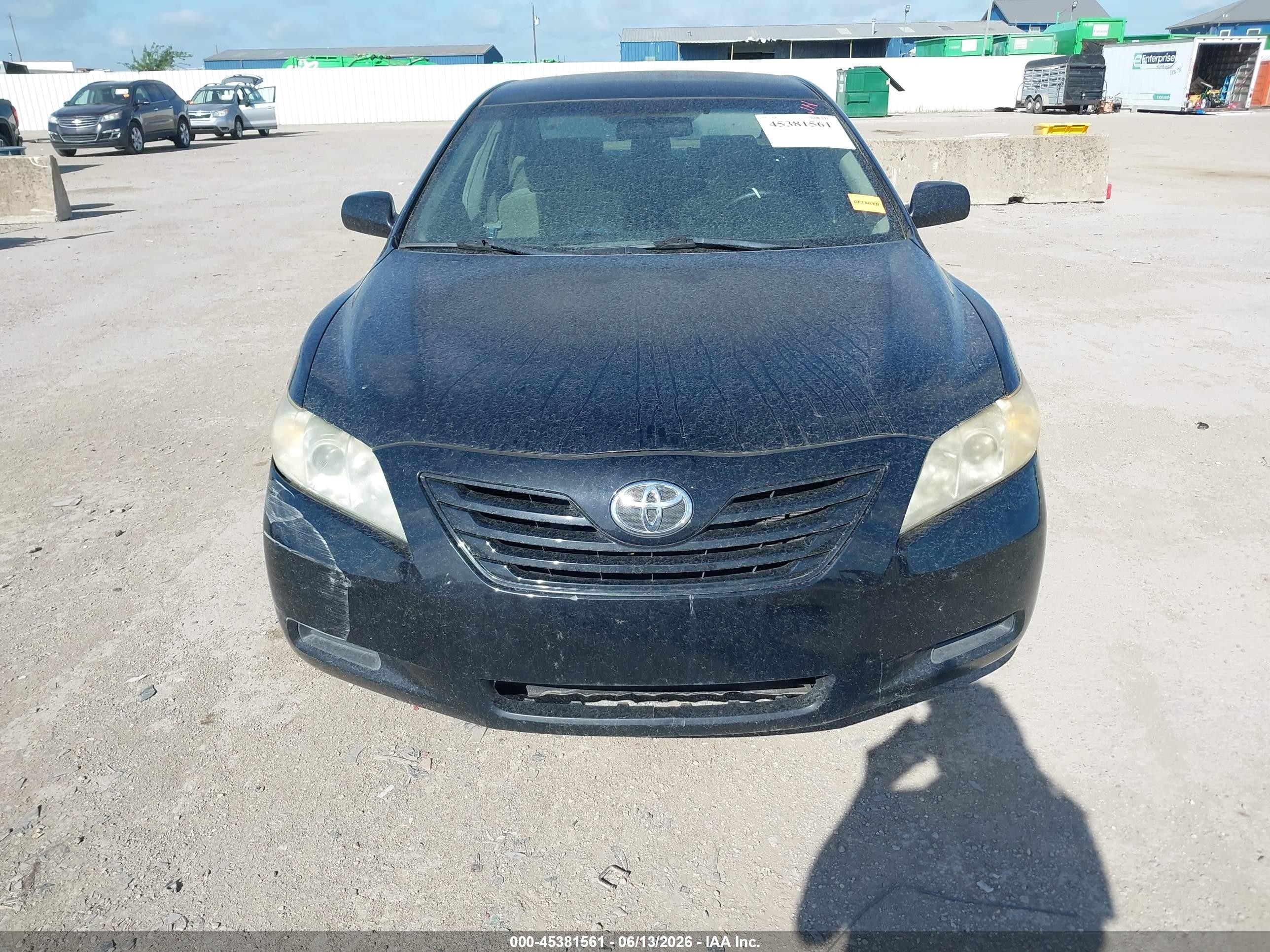 2007 Toyota Camry Ce Черный vin: 4T1BE46K87U646640