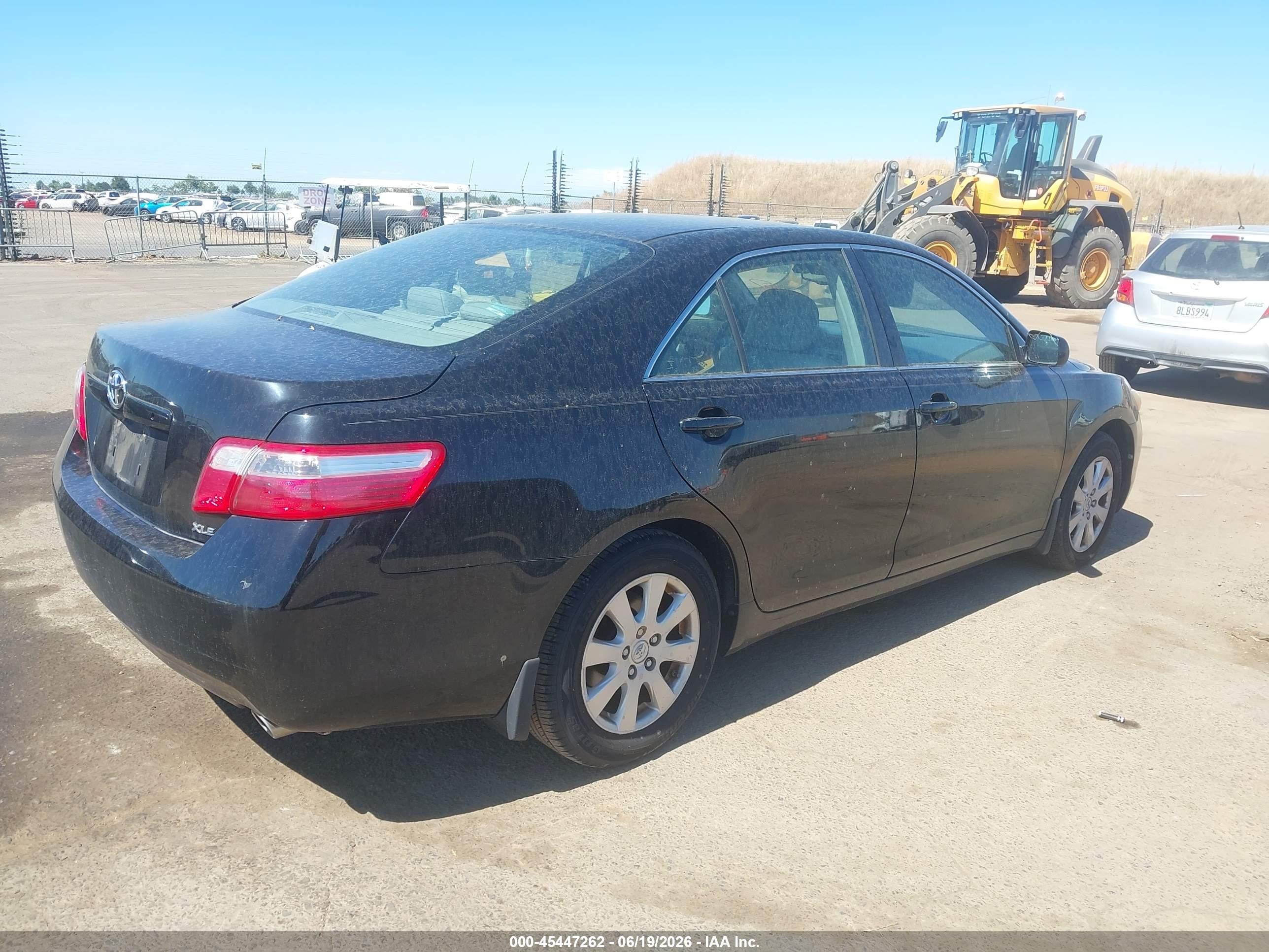 2007 Toyota Camry Xle Black vin: 4T1BE46K87U648467