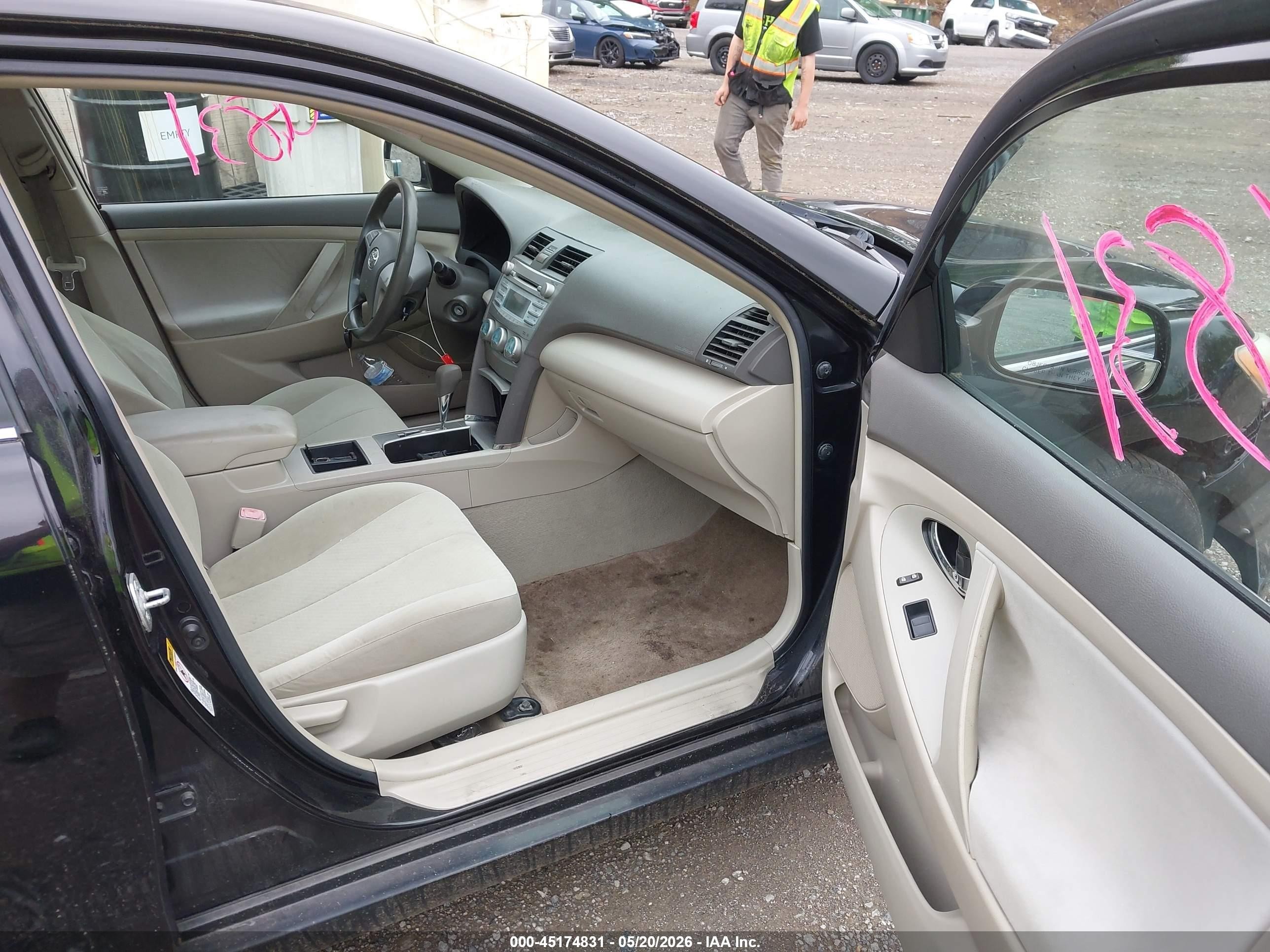 2007 Toyota Camry Le Черный vin: 4T1BE46K87U668864