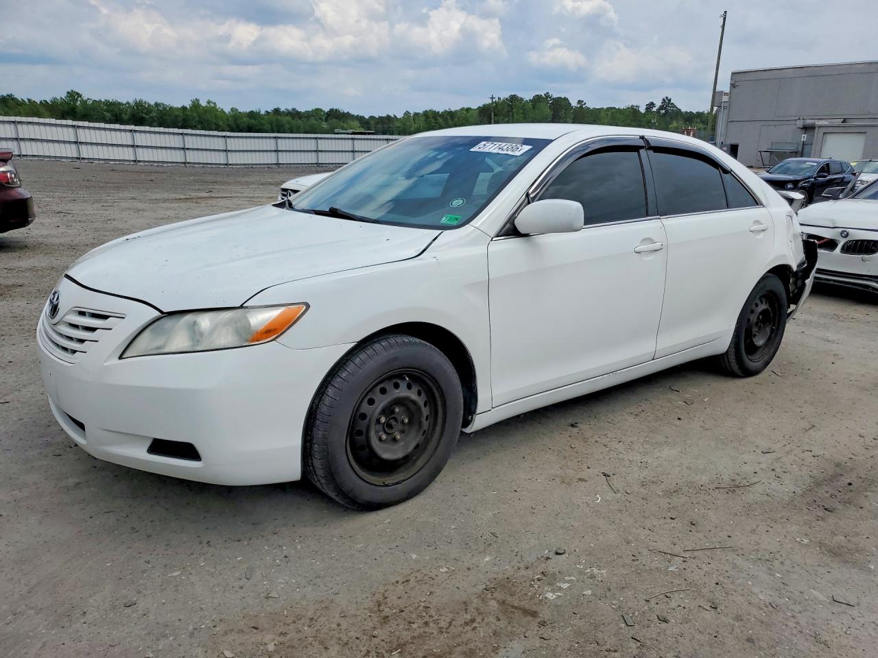 2007 Toyota Camry Le White vin: 4T1BE46K87U669867
