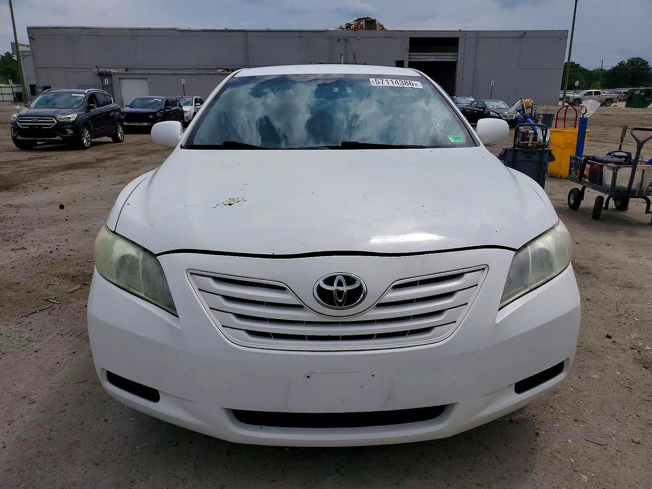 2007 Toyota Camry Le White vin: 4T1BE46K87U669867