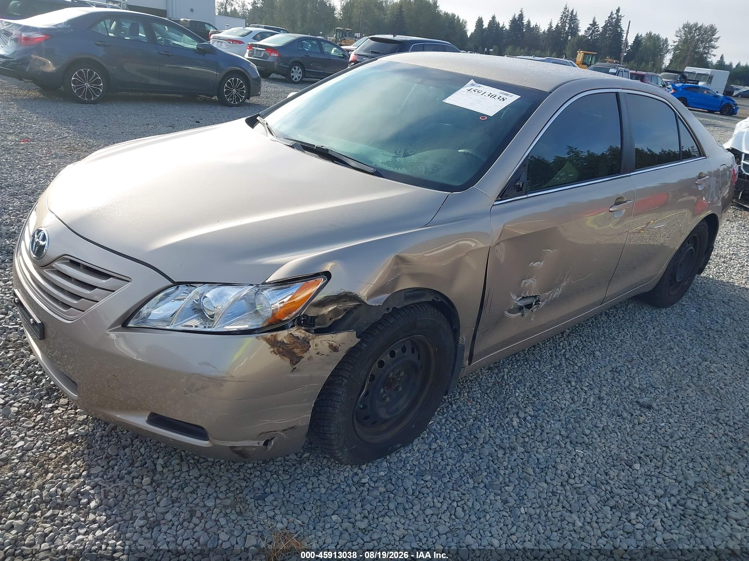 2007 Toyota Camry Le Бежевый vin: 4T1BE46K87U677824