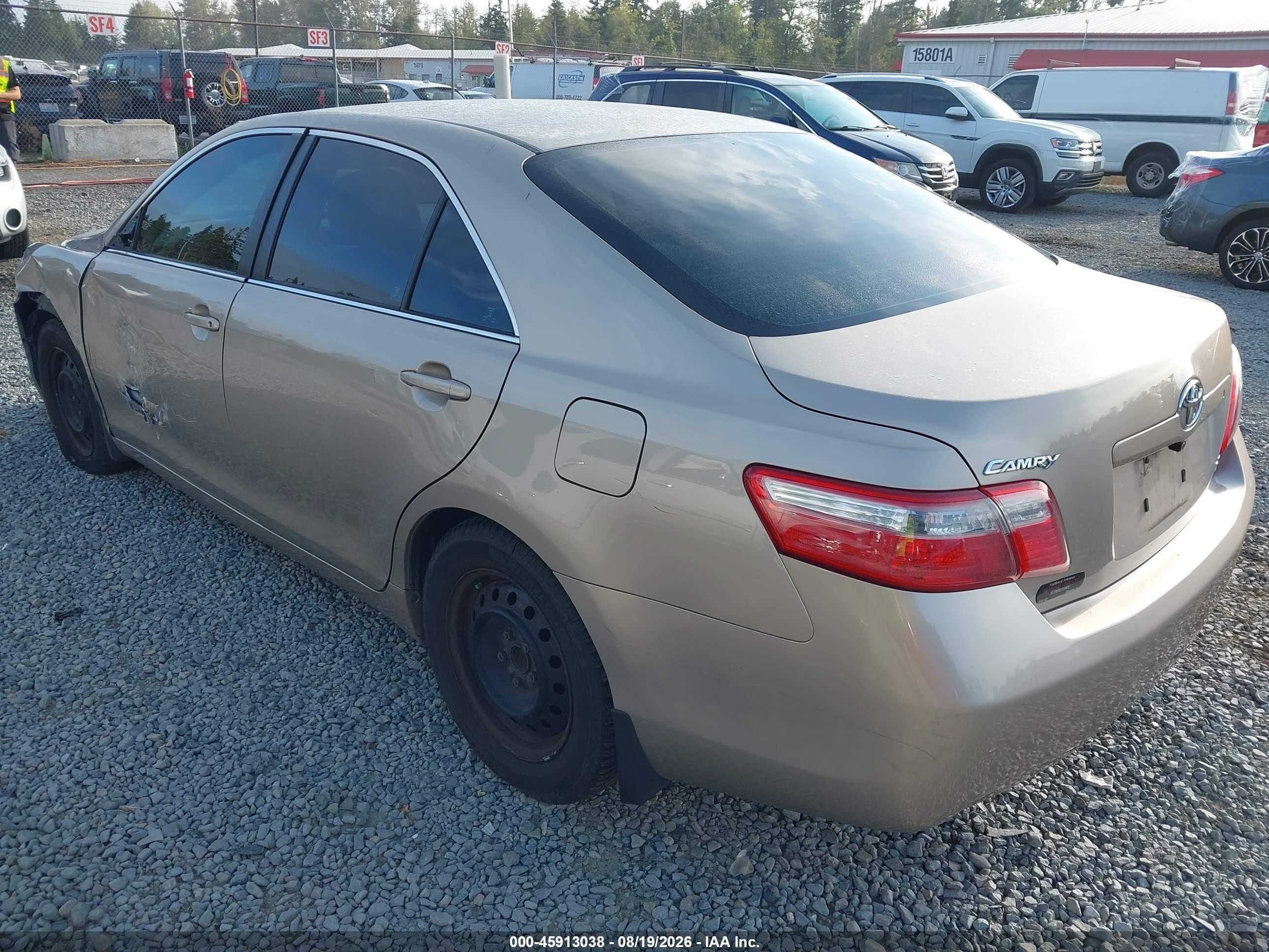 2007 Toyota Camry Le Бежевый vin: 4T1BE46K87U677824