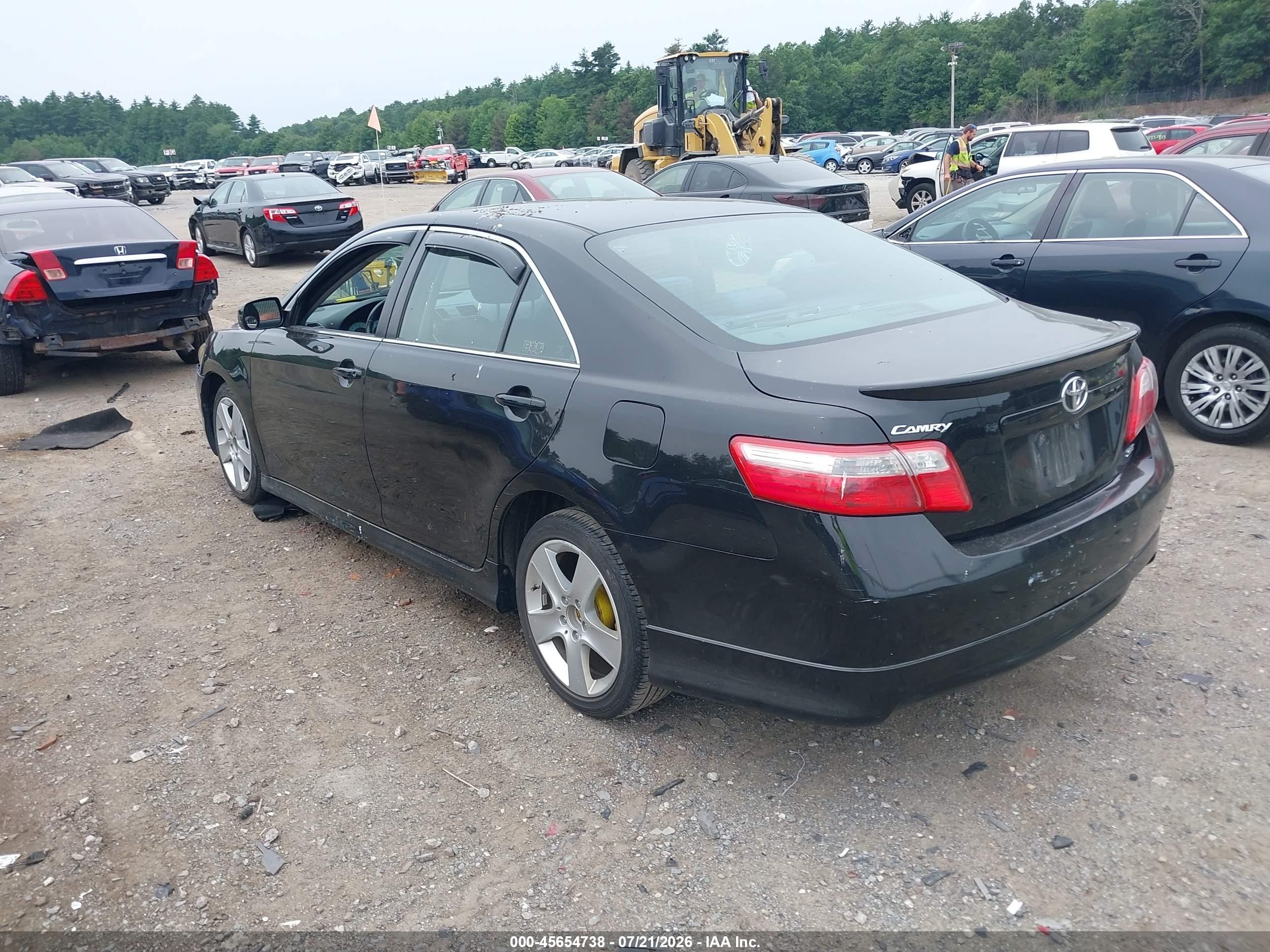 2008 Toyota Camry Se Black vin: 4T1BE46K88U220030