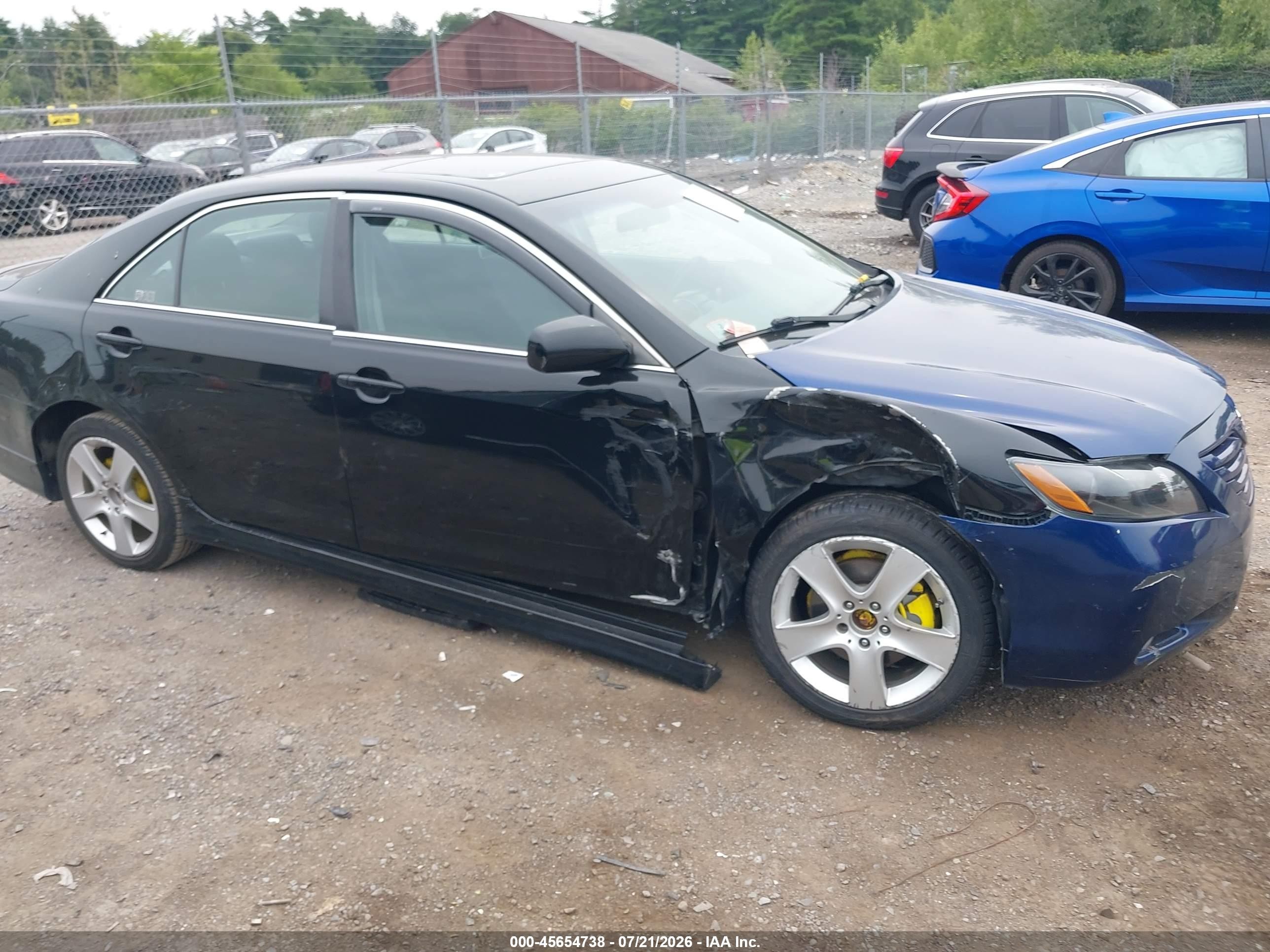 2008 Toyota Camry Se Black vin: 4T1BE46K88U220030