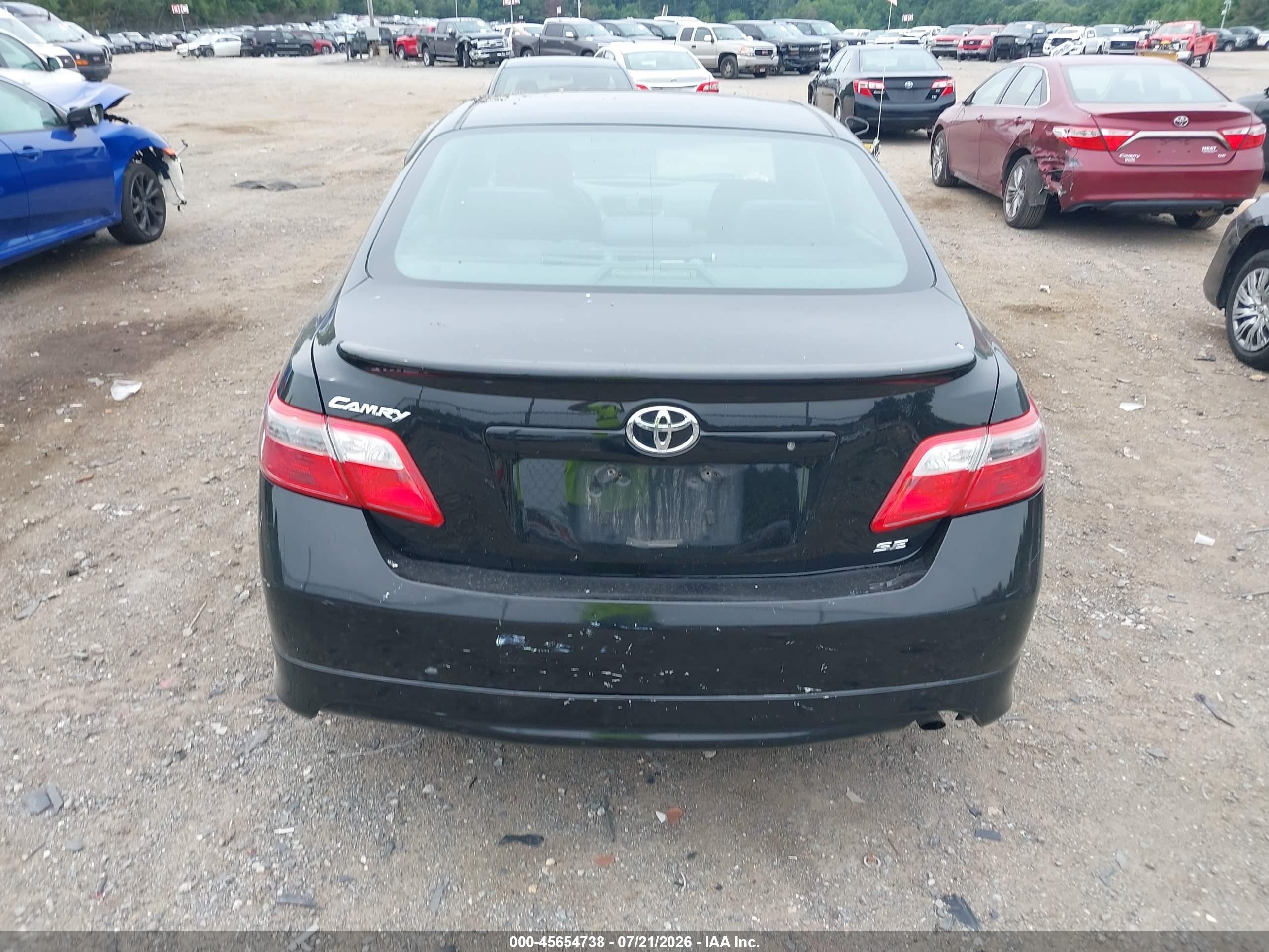 2008 Toyota Camry Se Black vin: 4T1BE46K88U220030