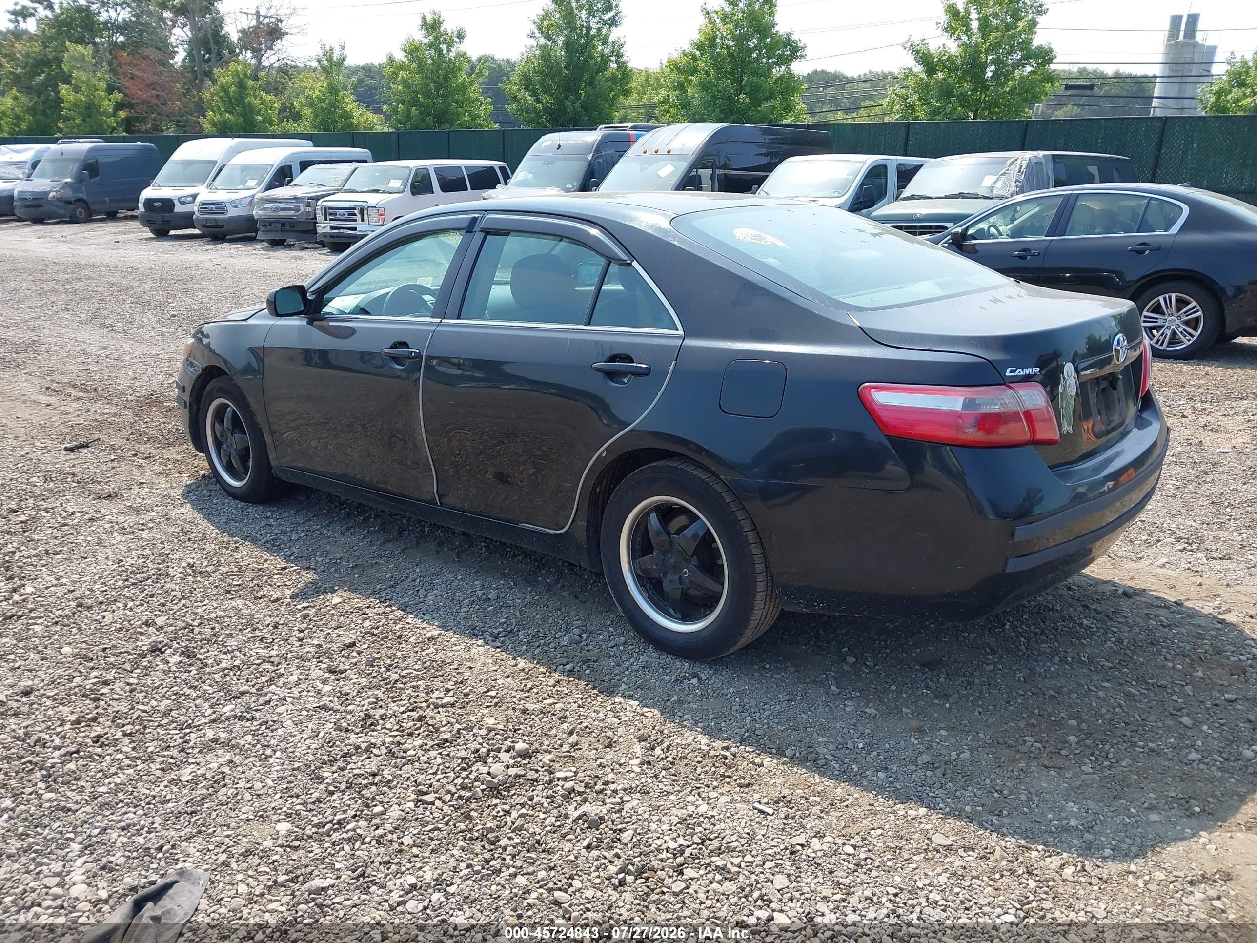2008 Toyota Camry Le Black vin: 4T1BE46K88U228273