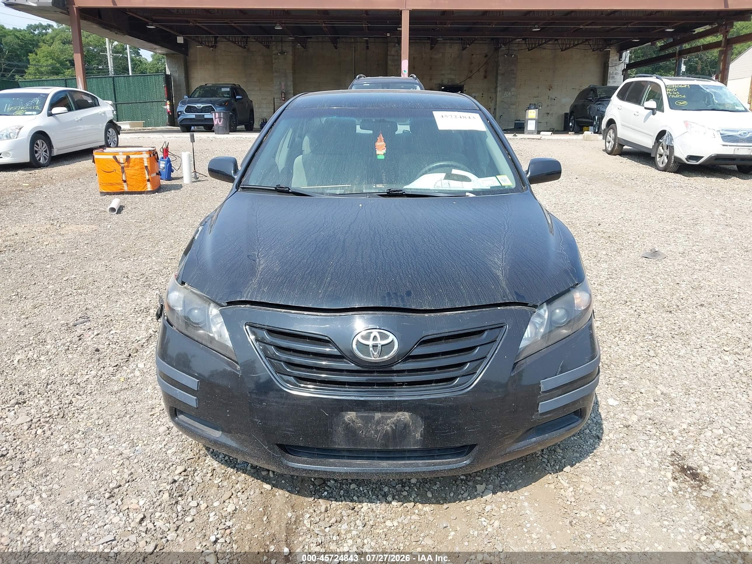 2008 Toyota Camry Le Black vin: 4T1BE46K88U228273