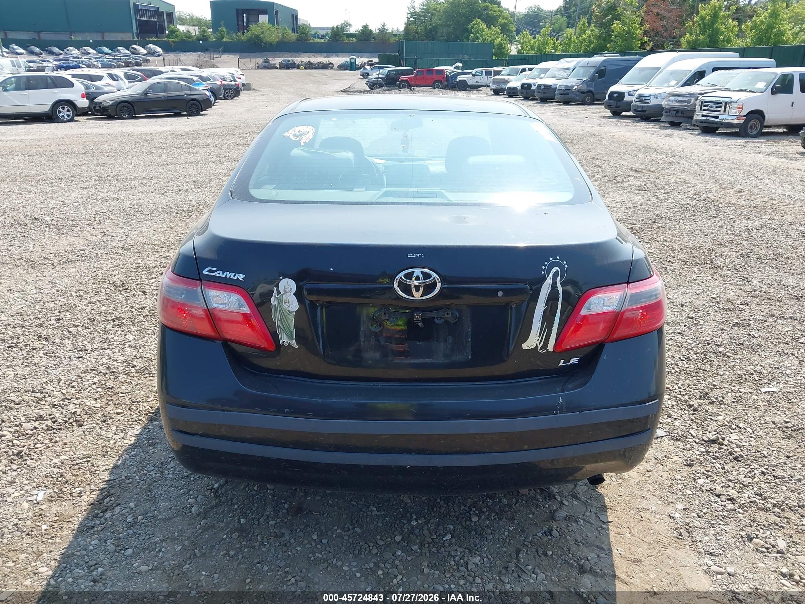 2008 Toyota Camry Le Black vin: 4T1BE46K88U228273
