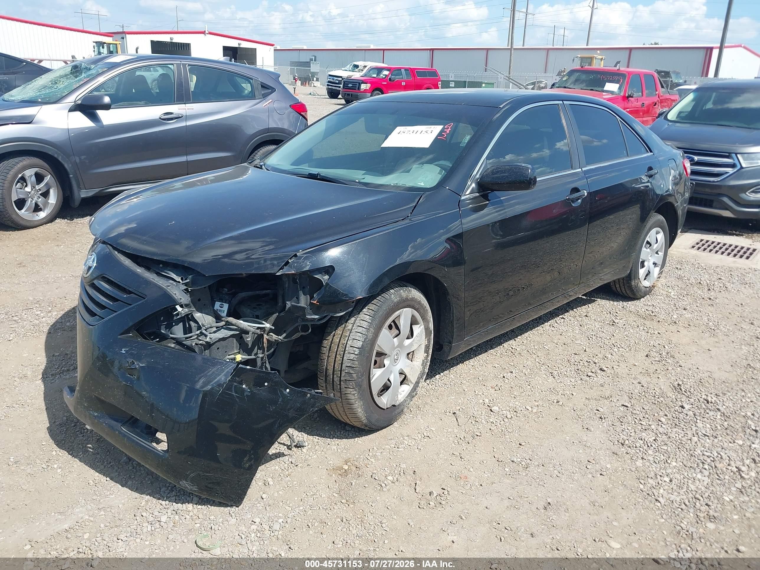 2008 Toyota Camry   Black vin: 4T1BE46K88U233134