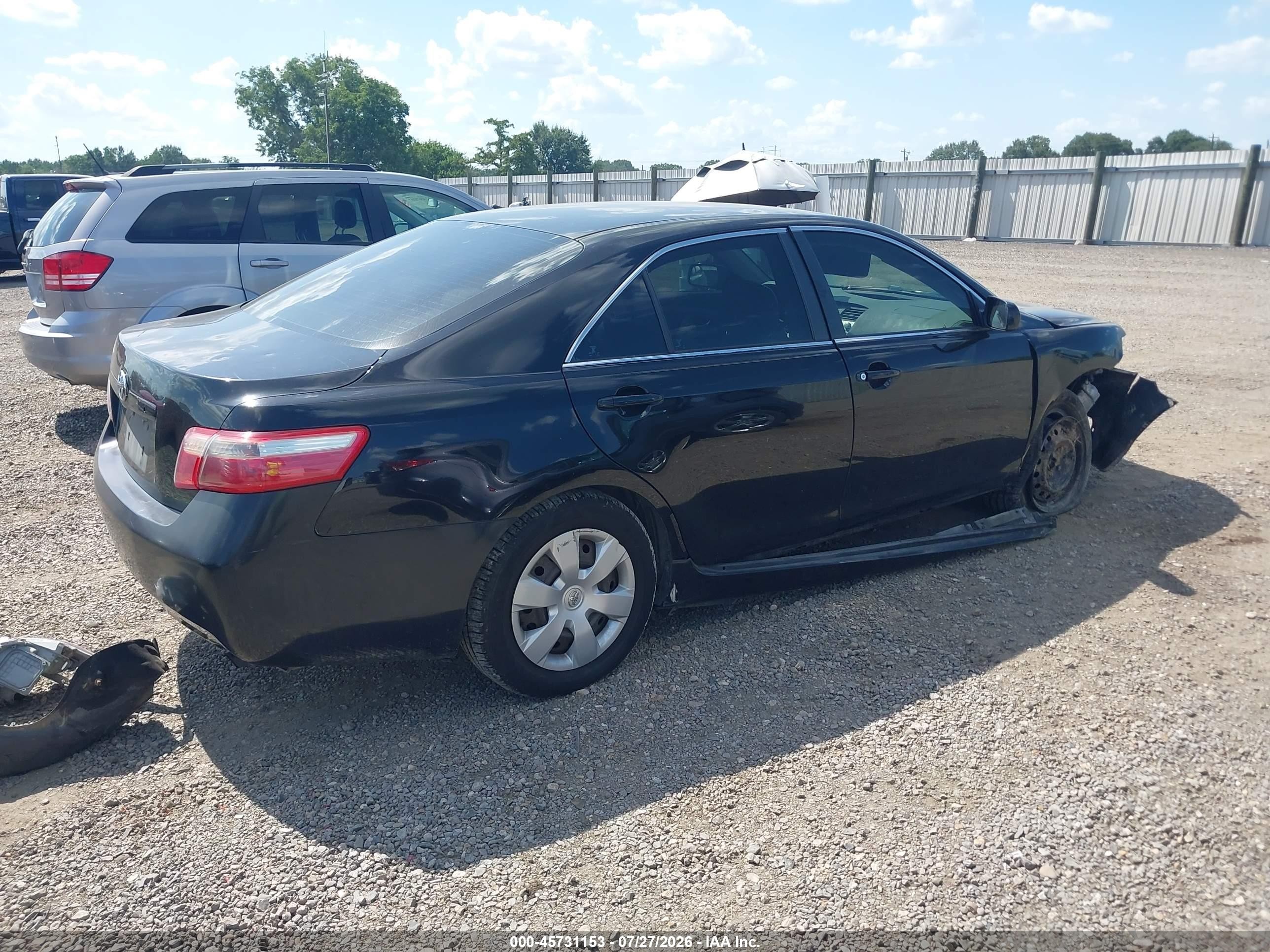 2008 Toyota Camry   Black vin: 4T1BE46K88U233134