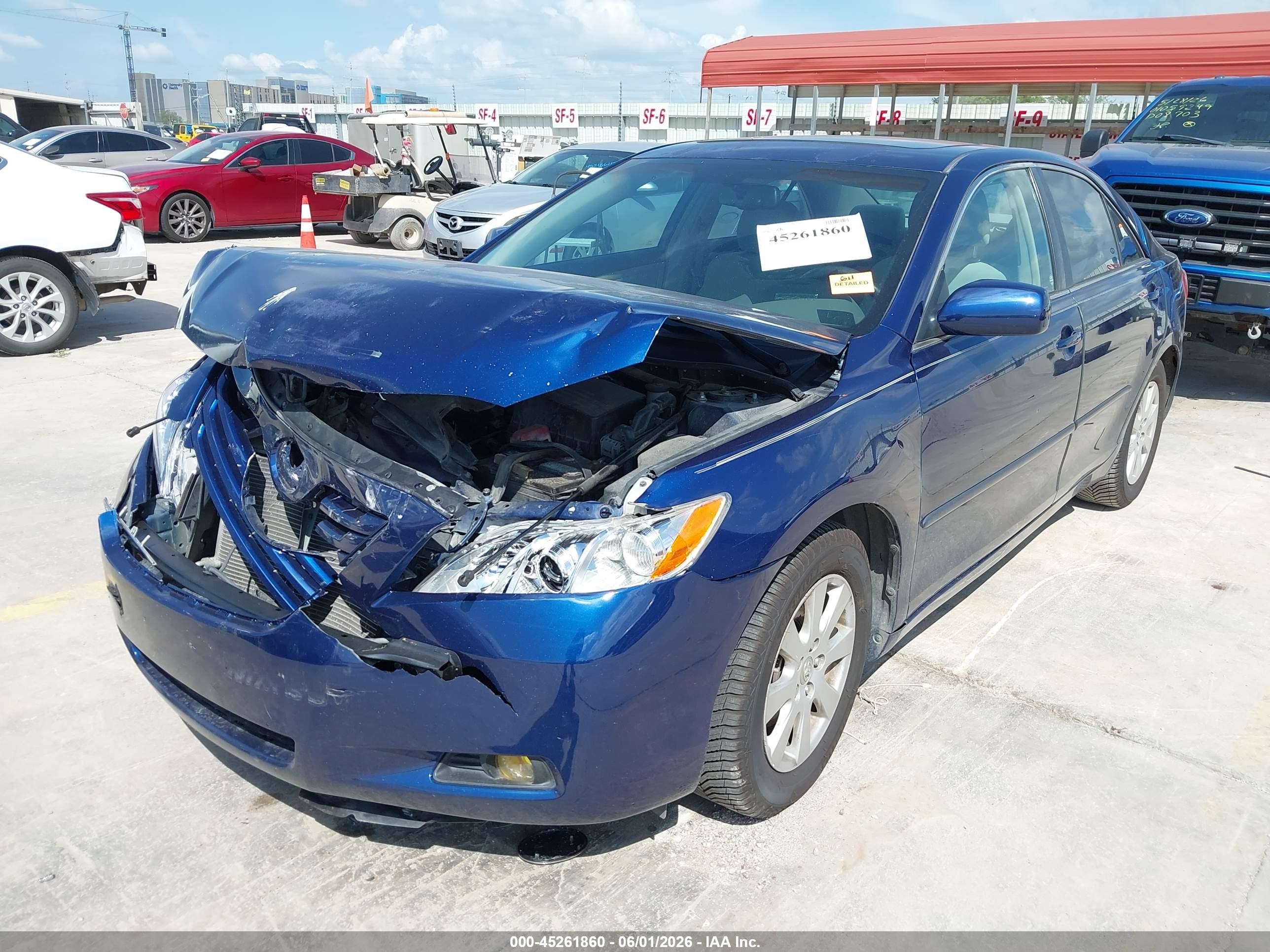 2008 Toyota Camry Xle Blue vin: 4T1BE46K88U246708