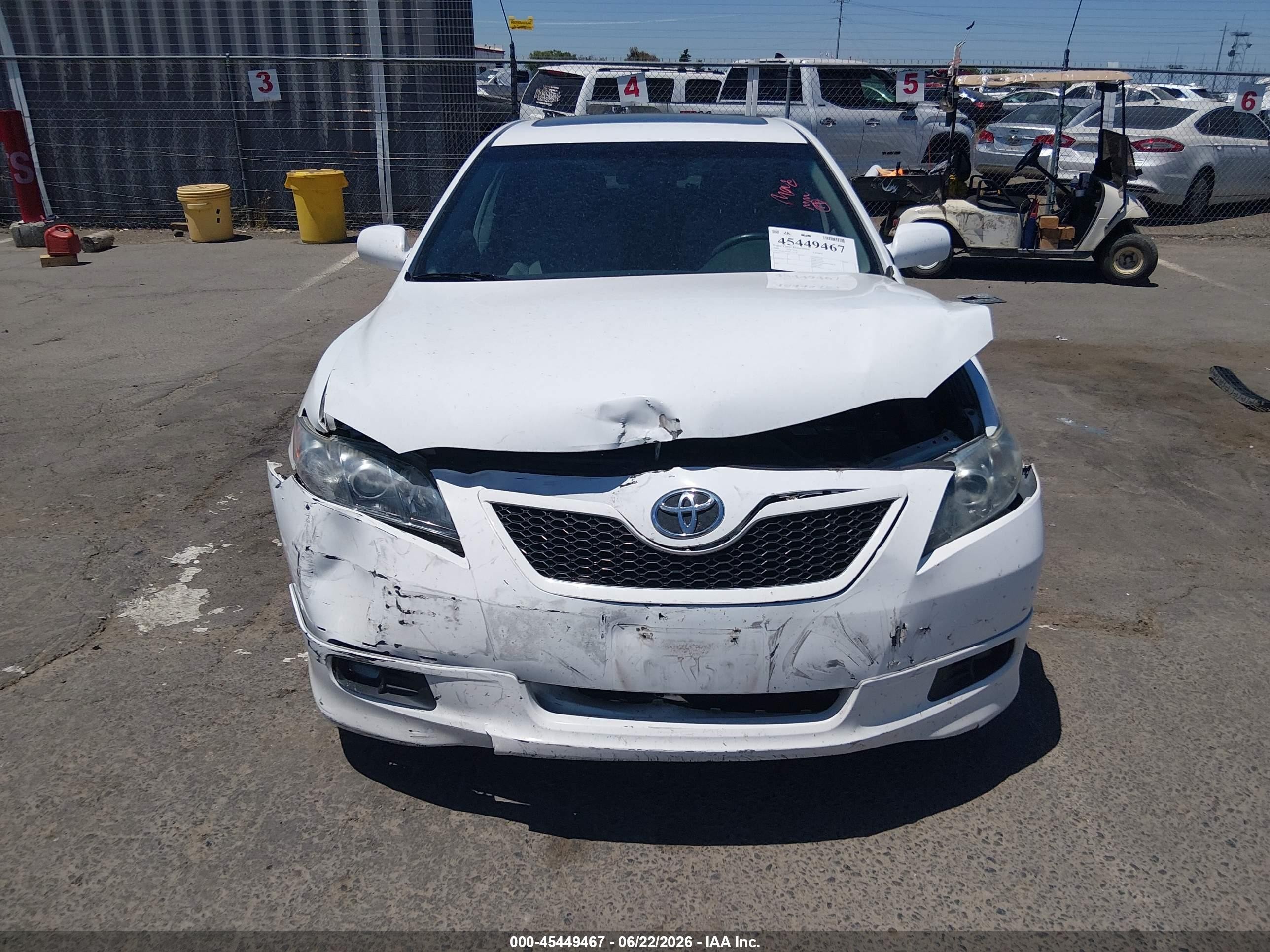 2008 Toyota Camry Se White vin: 4T1BE46K88U754130