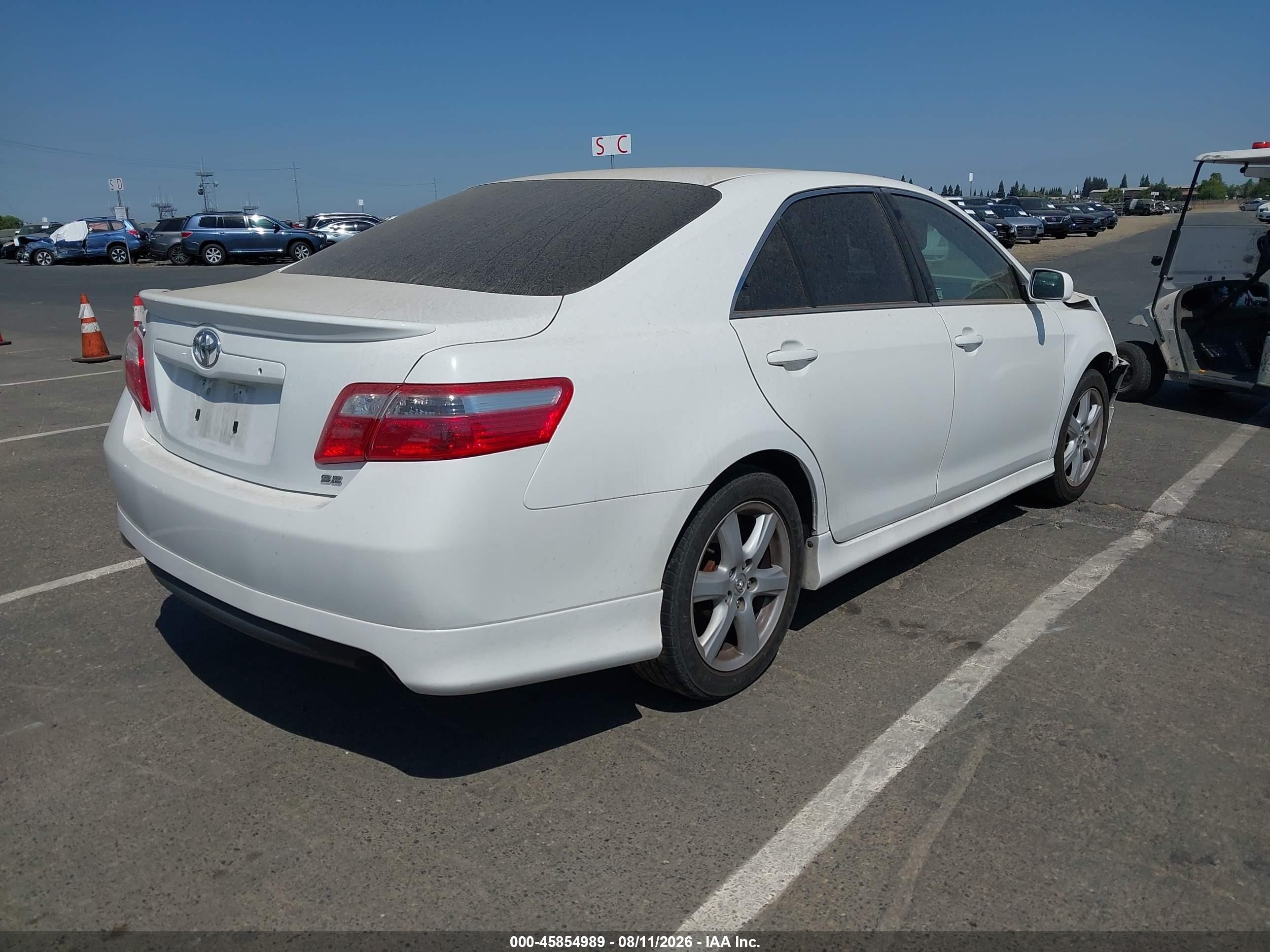 2008 Toyota Camry Se White vin: 4T1BE46K88U754130