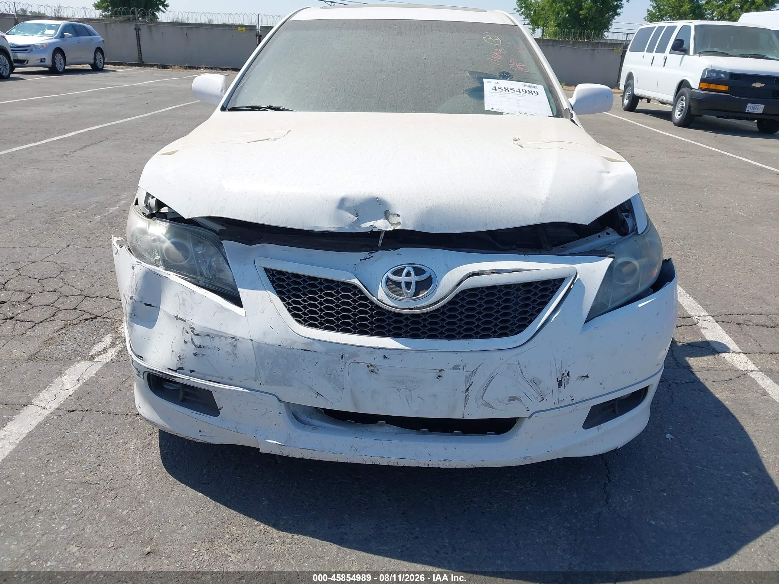 2008 Toyota Camry Se White vin: 4T1BE46K88U754130