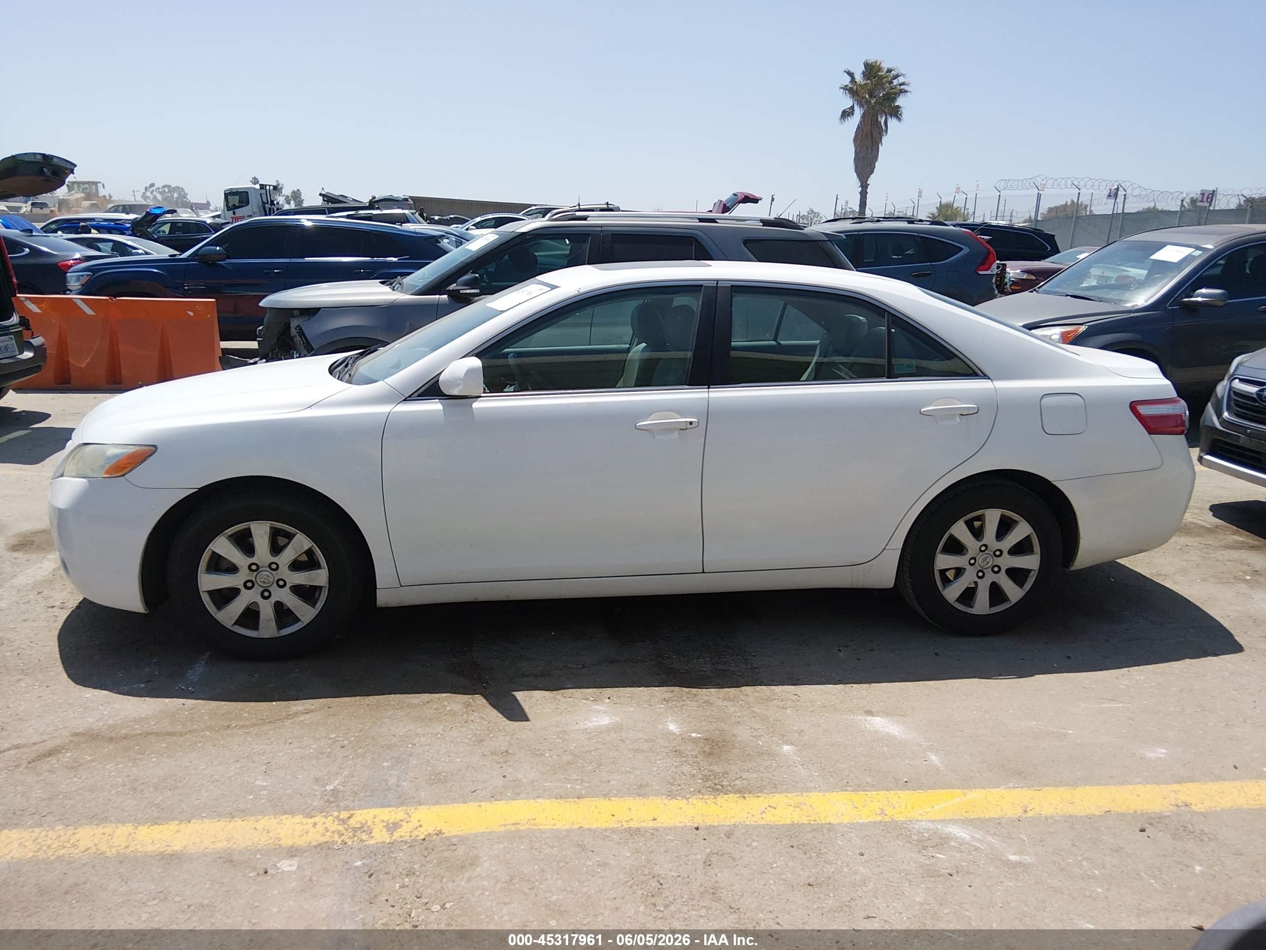 2008 Toyota Camry Xle White vin: 4T1BE46K88U788150
