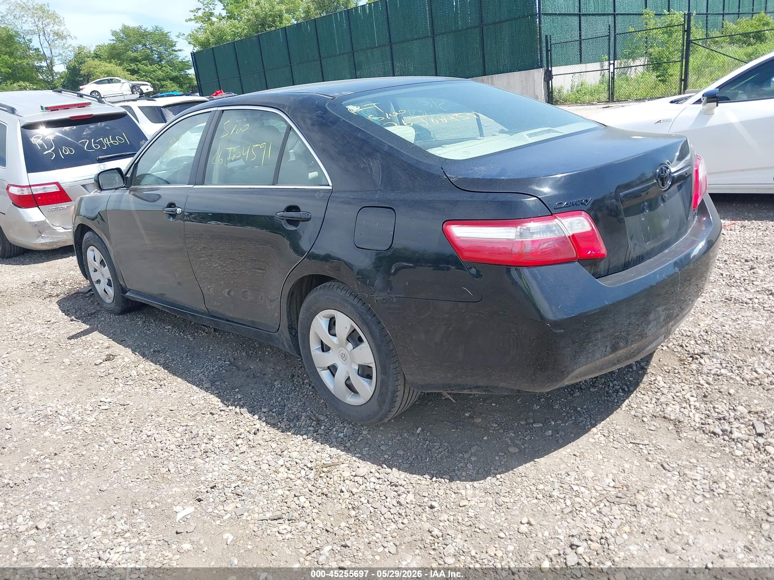 2009 Toyota Camry Le Black vin: 4T1BE46K89U272095