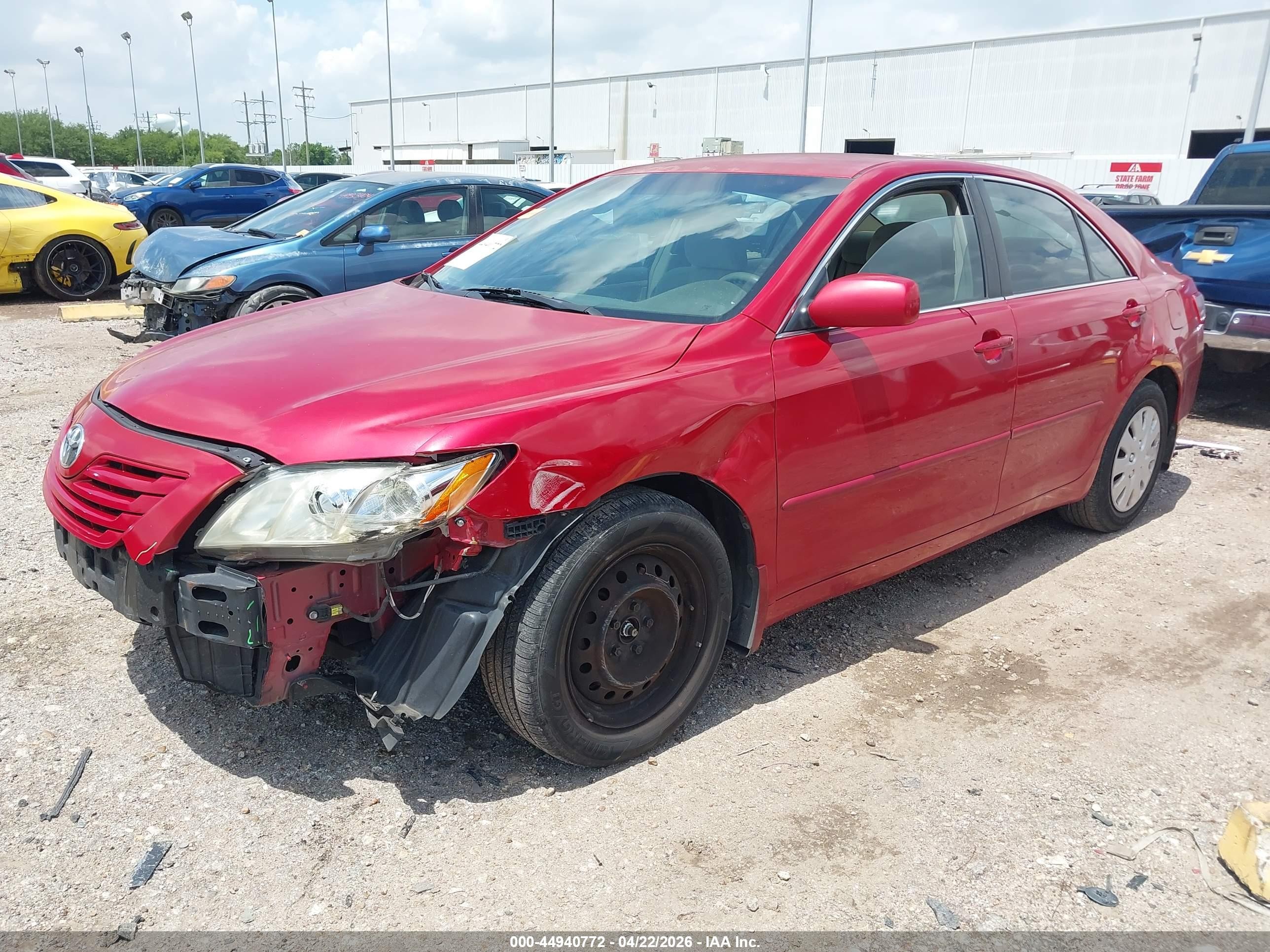 2009 Toyota Camry Le Red vin: 4T1BE46K89U342193