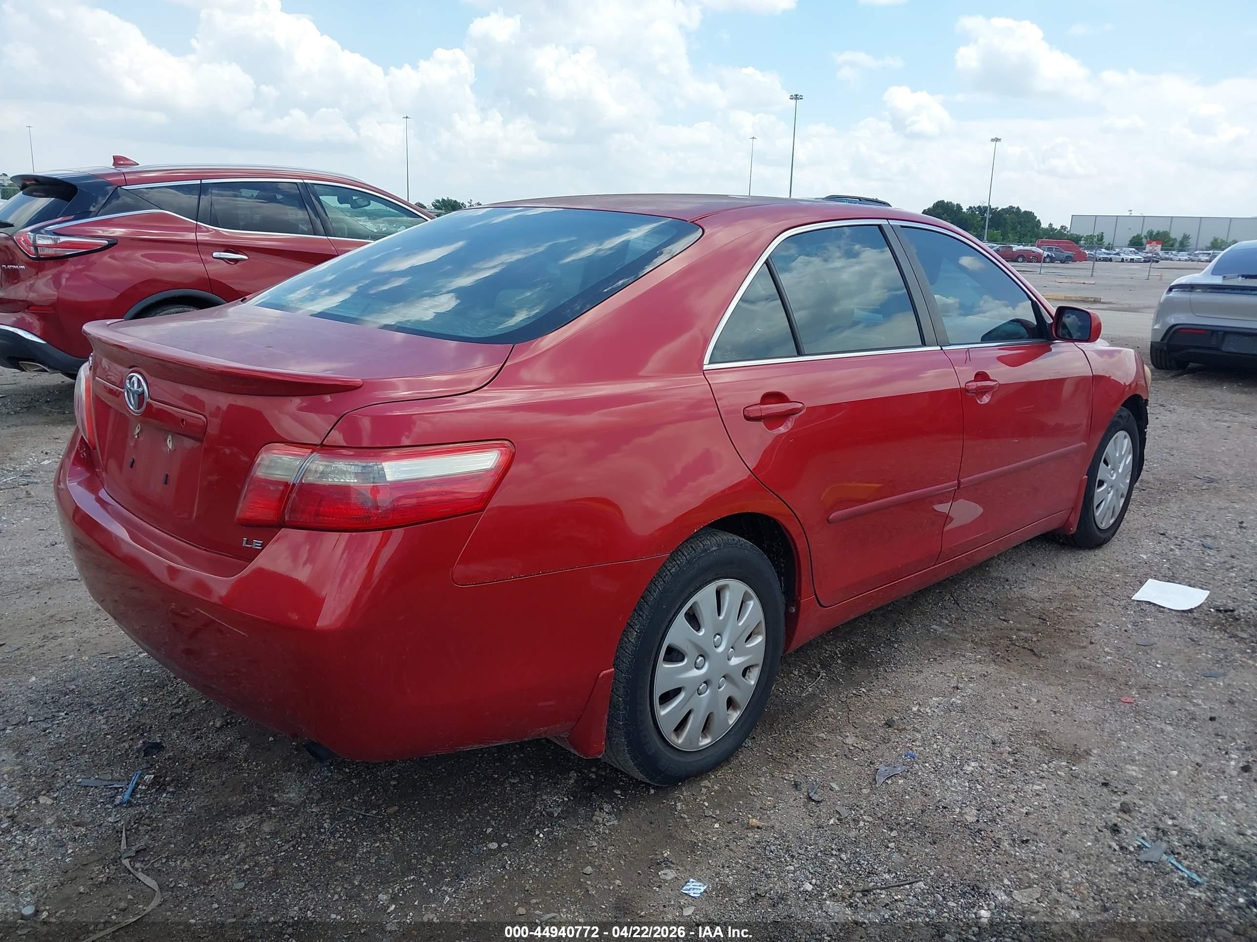 2009 Toyota Camry Le Red vin: 4T1BE46K89U342193
