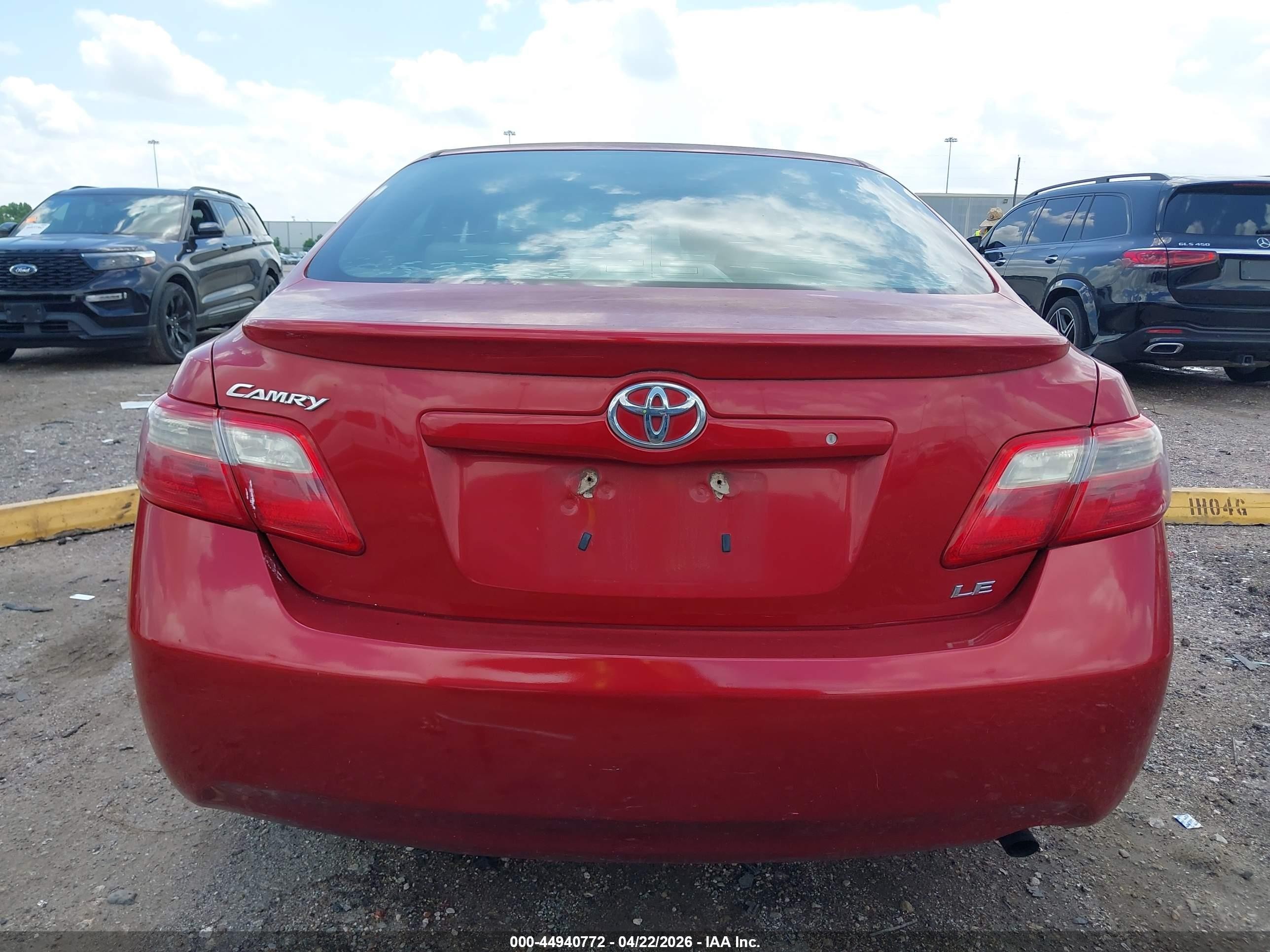 2009 Toyota Camry Le Red vin: 4T1BE46K89U342193