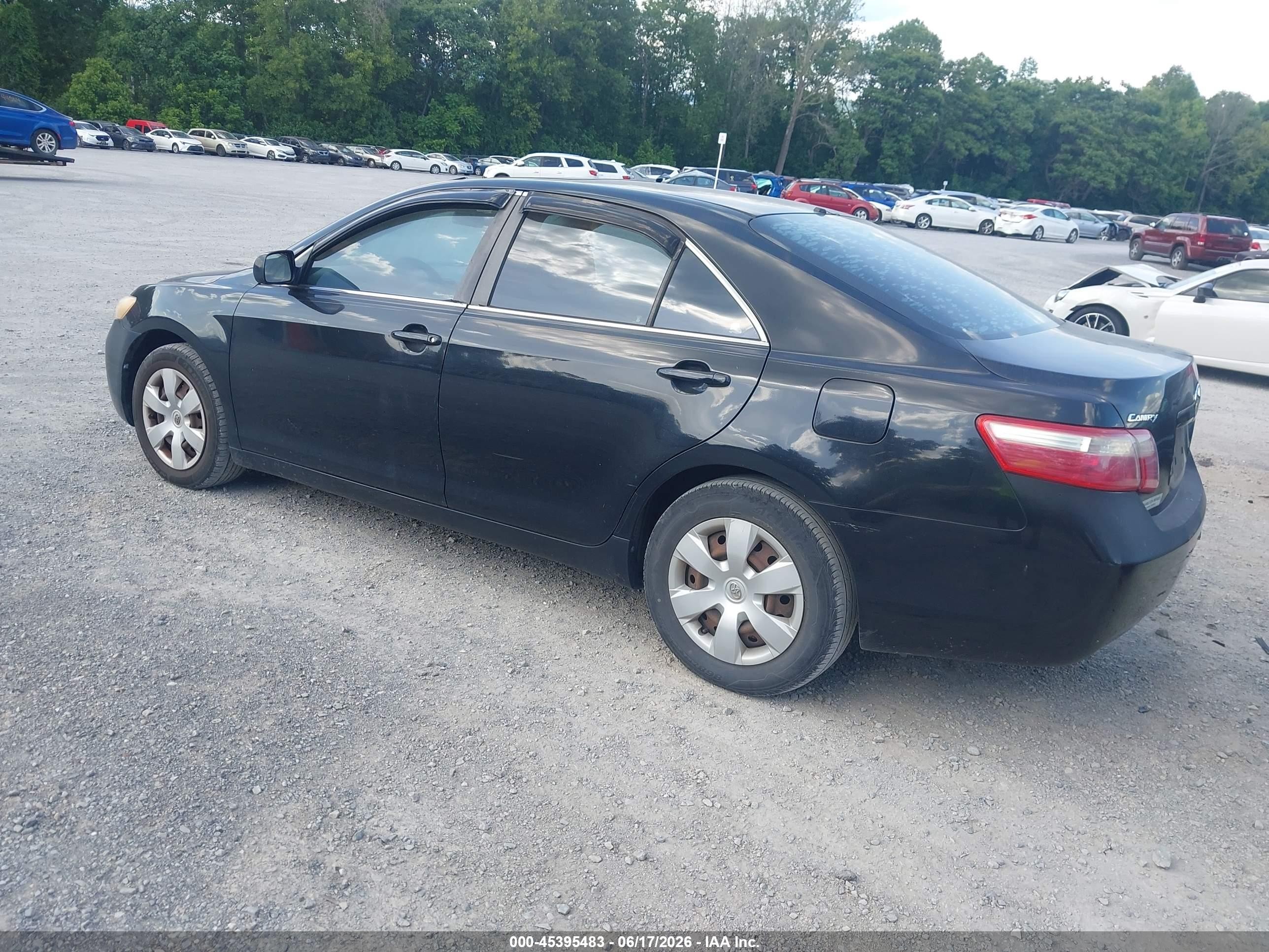 2009 Toyota Camry Le Black vin: 4T1BE46K89U345630