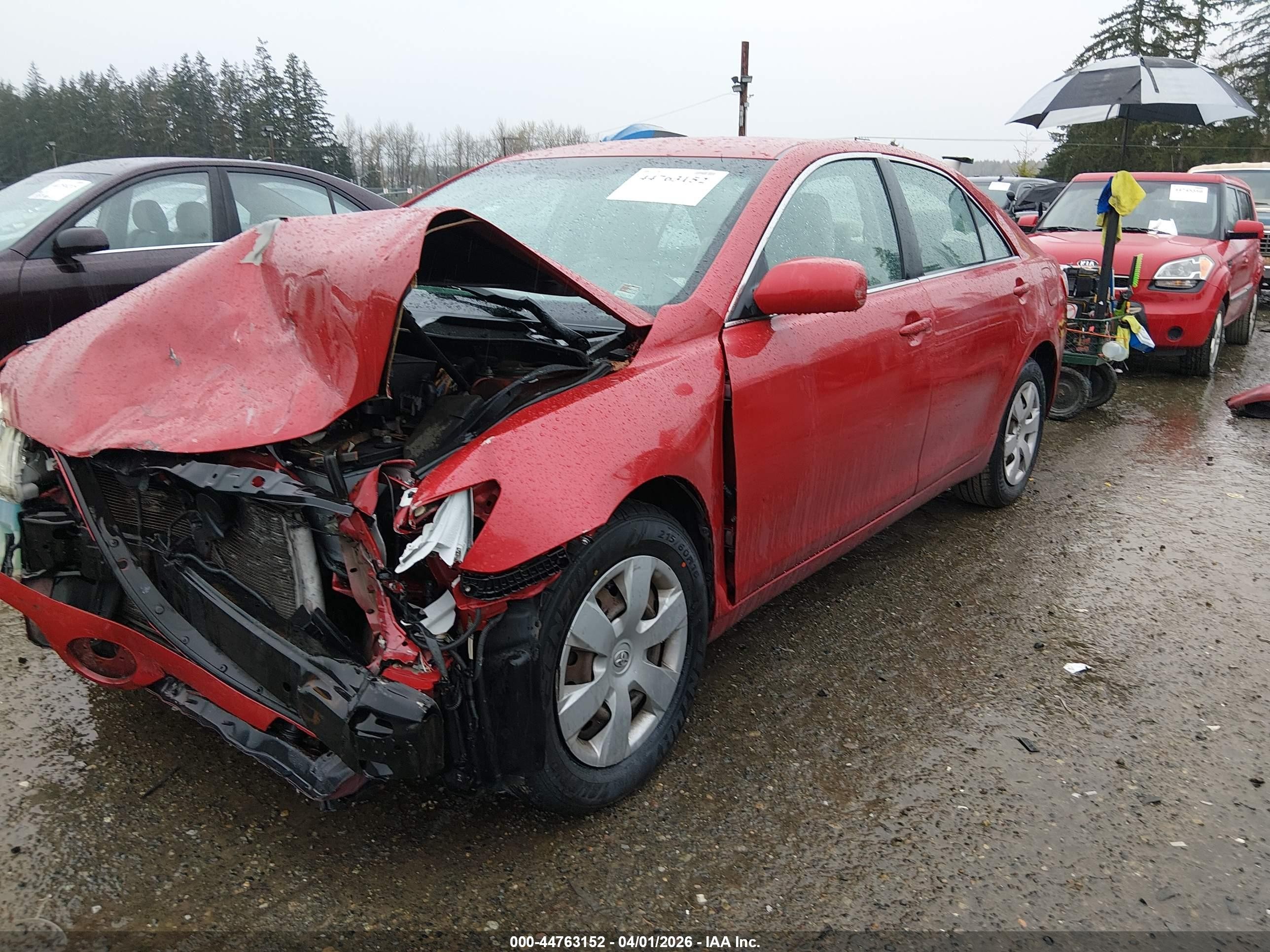 2009 Toyota Camry Le Red vin: 4T1BE46K89U358362