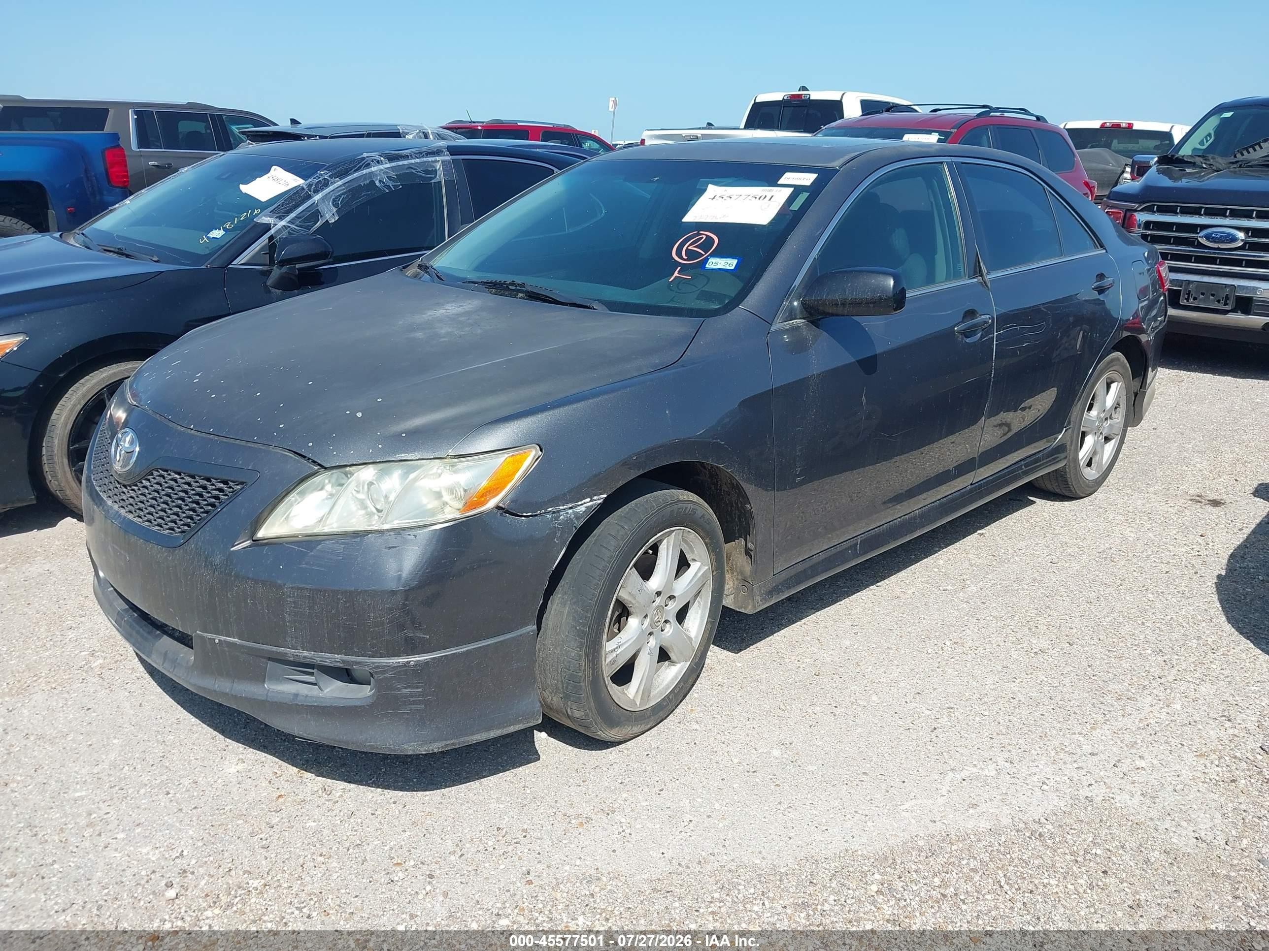 2009 Toyota Camry Se Серый vin: 4T1BE46K89U374139