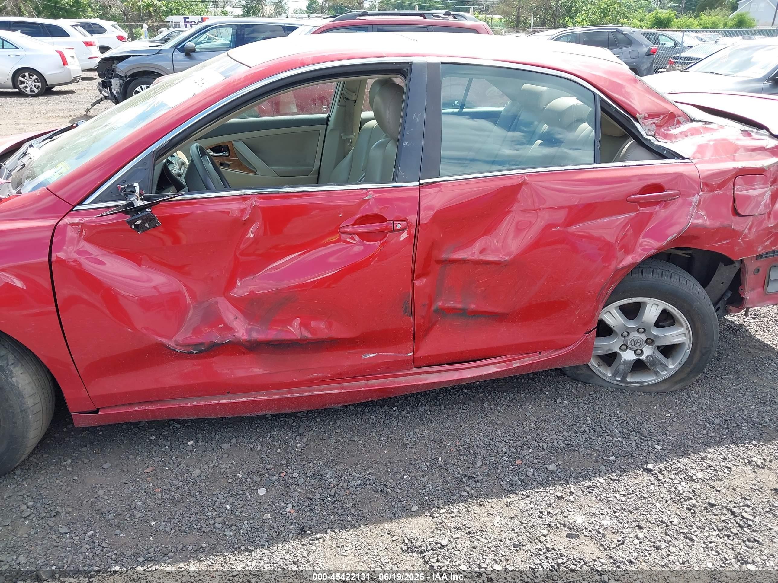 2009 Toyota Camry Le Red vin: 4T1BE46K89U384993