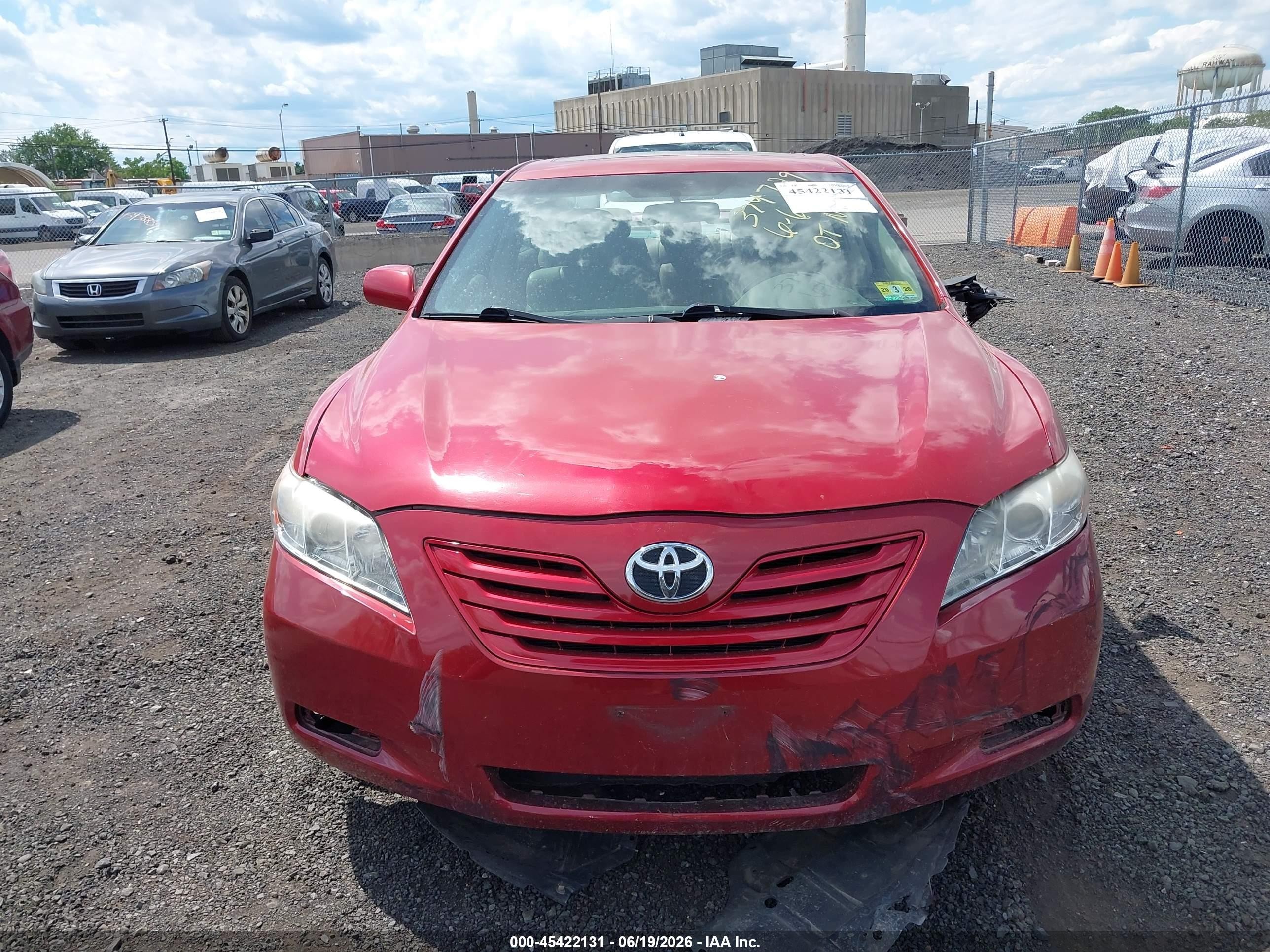 2009 Toyota Camry Le Red vin: 4T1BE46K89U384993