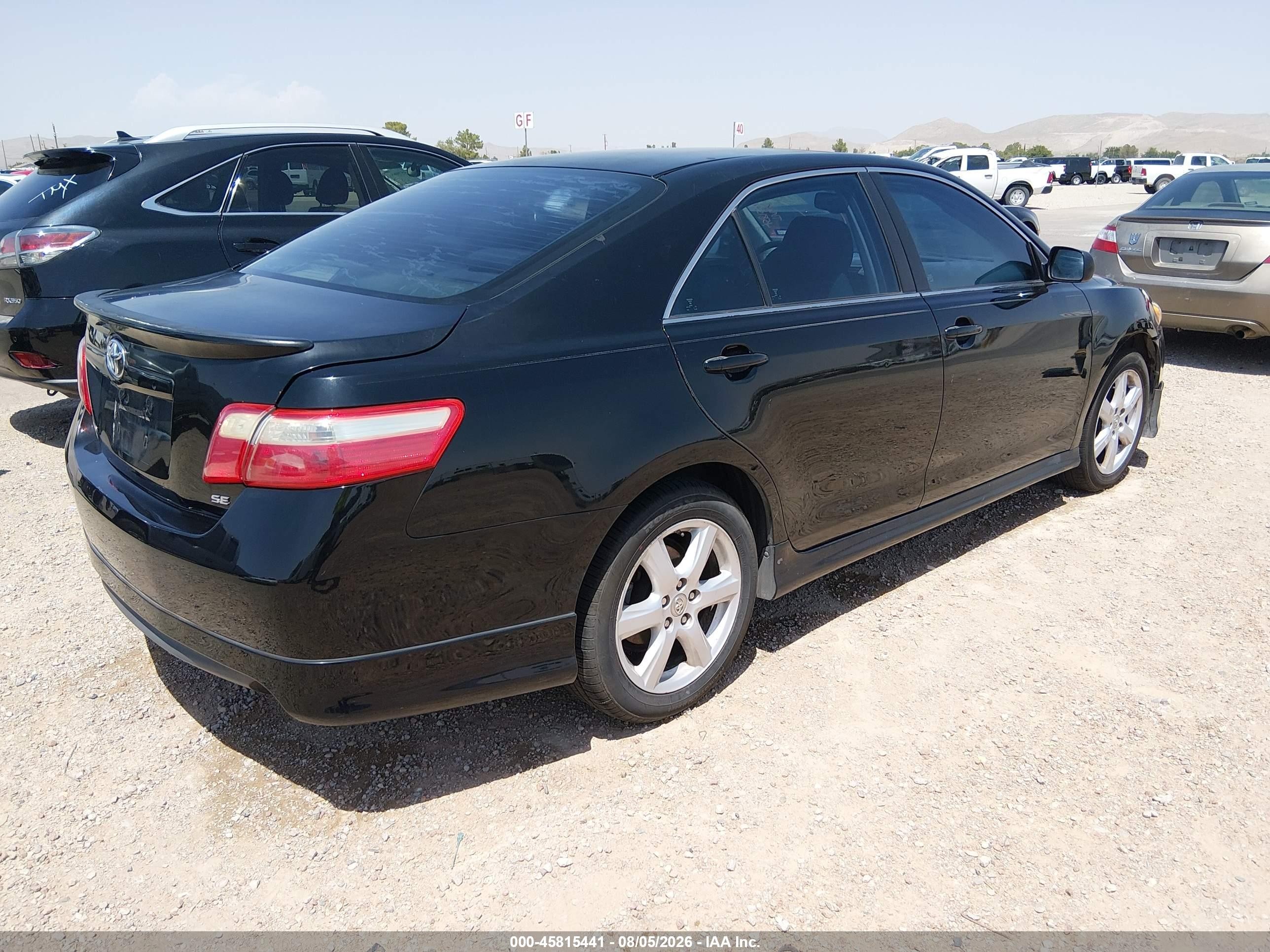 2009 Toyota Camry Se Black vin: 4T1BE46K89U395735