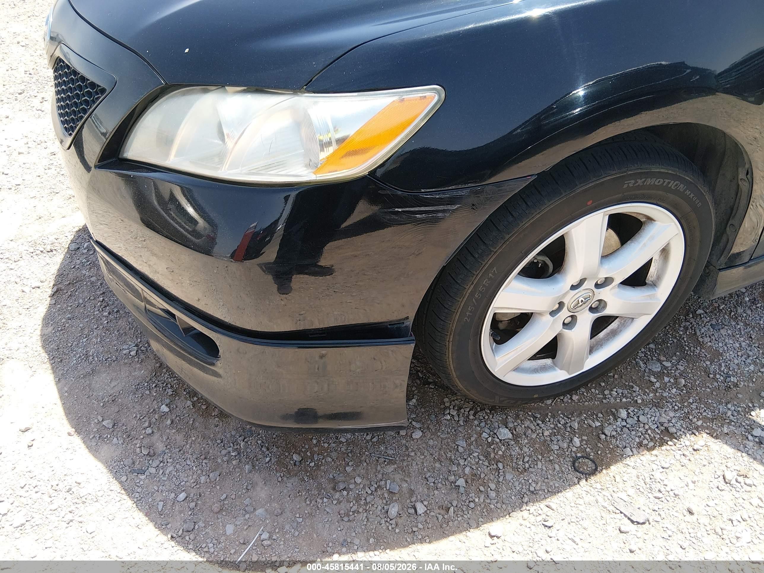 2009 Toyota Camry Se Black vin: 4T1BE46K89U395735