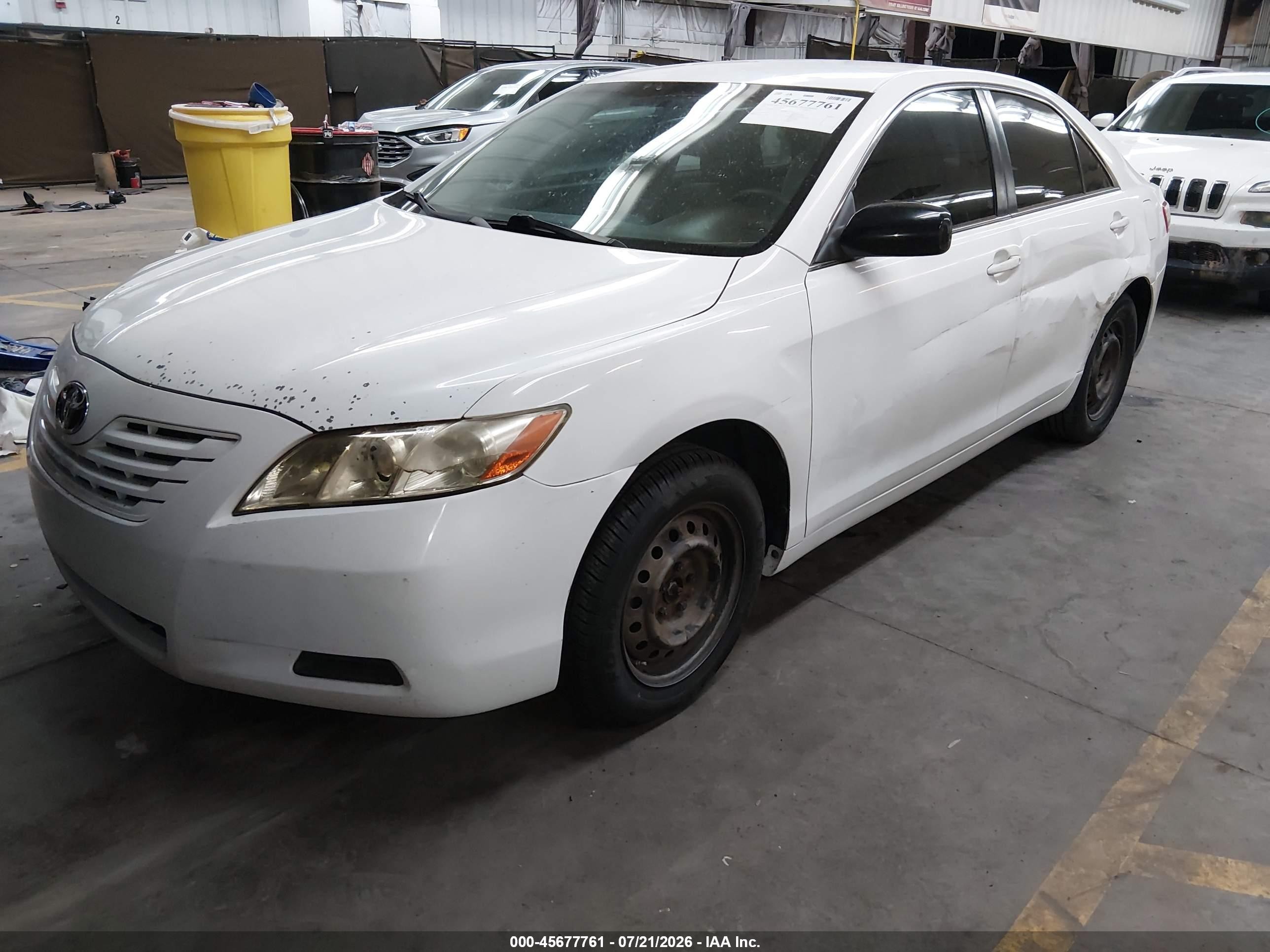 2009 Toyota Camry Le White vin: 4T1BE46K89U824856