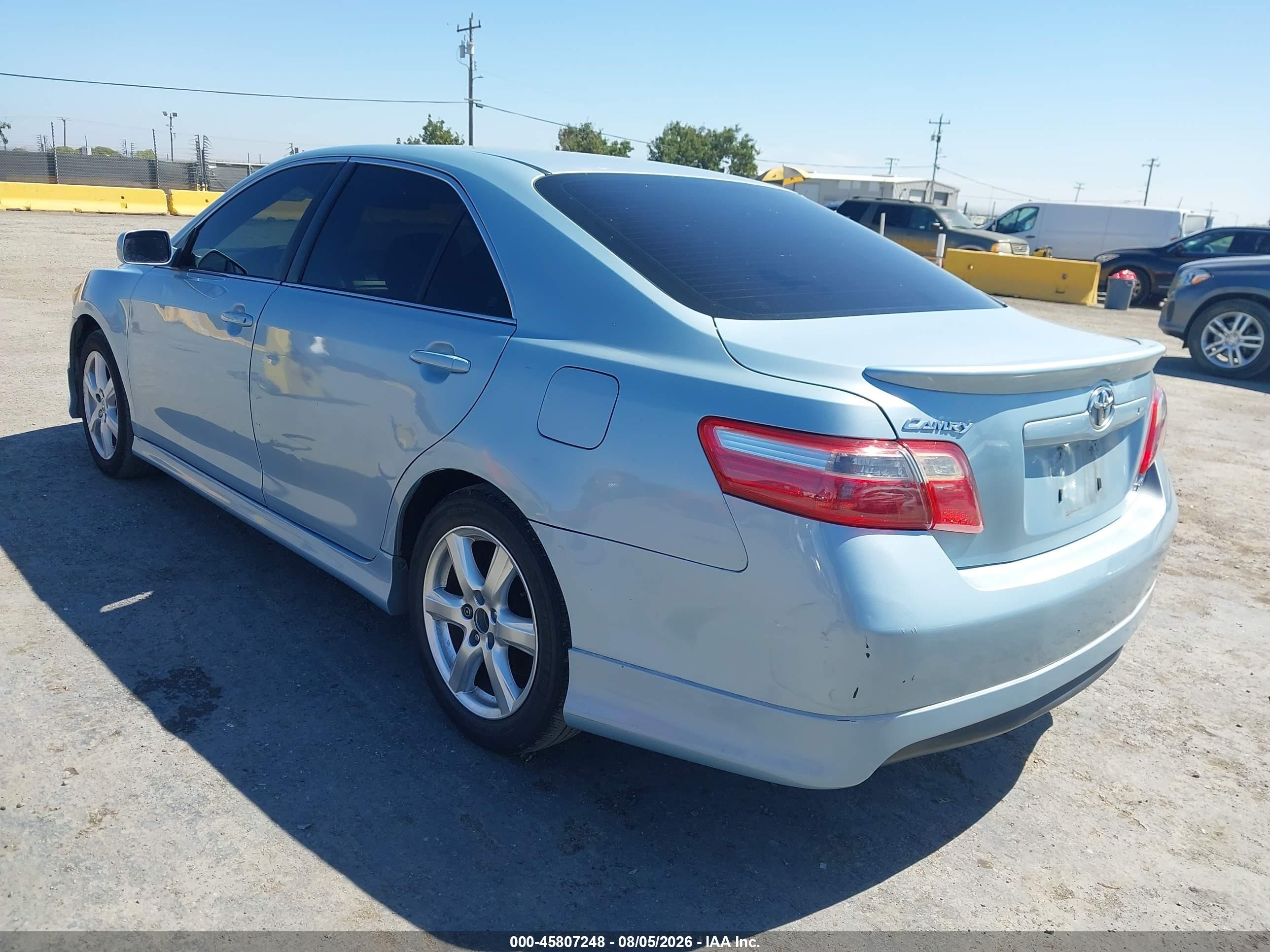 2009 Toyota Camry Se Light Blue vin: 4T1BE46K89U857985