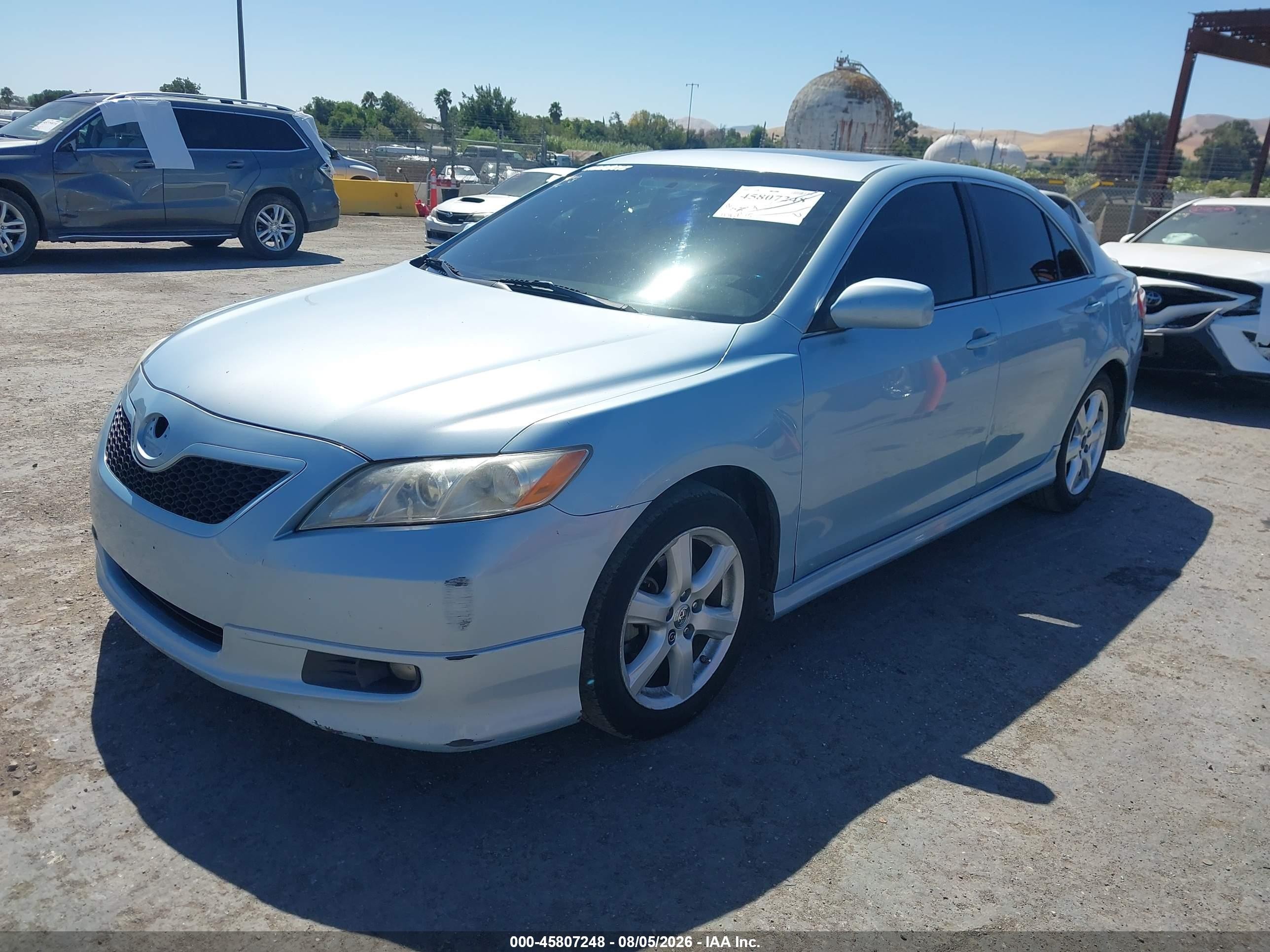 2009 Toyota Camry Se Light Blue vin: 4T1BE46K89U857985
