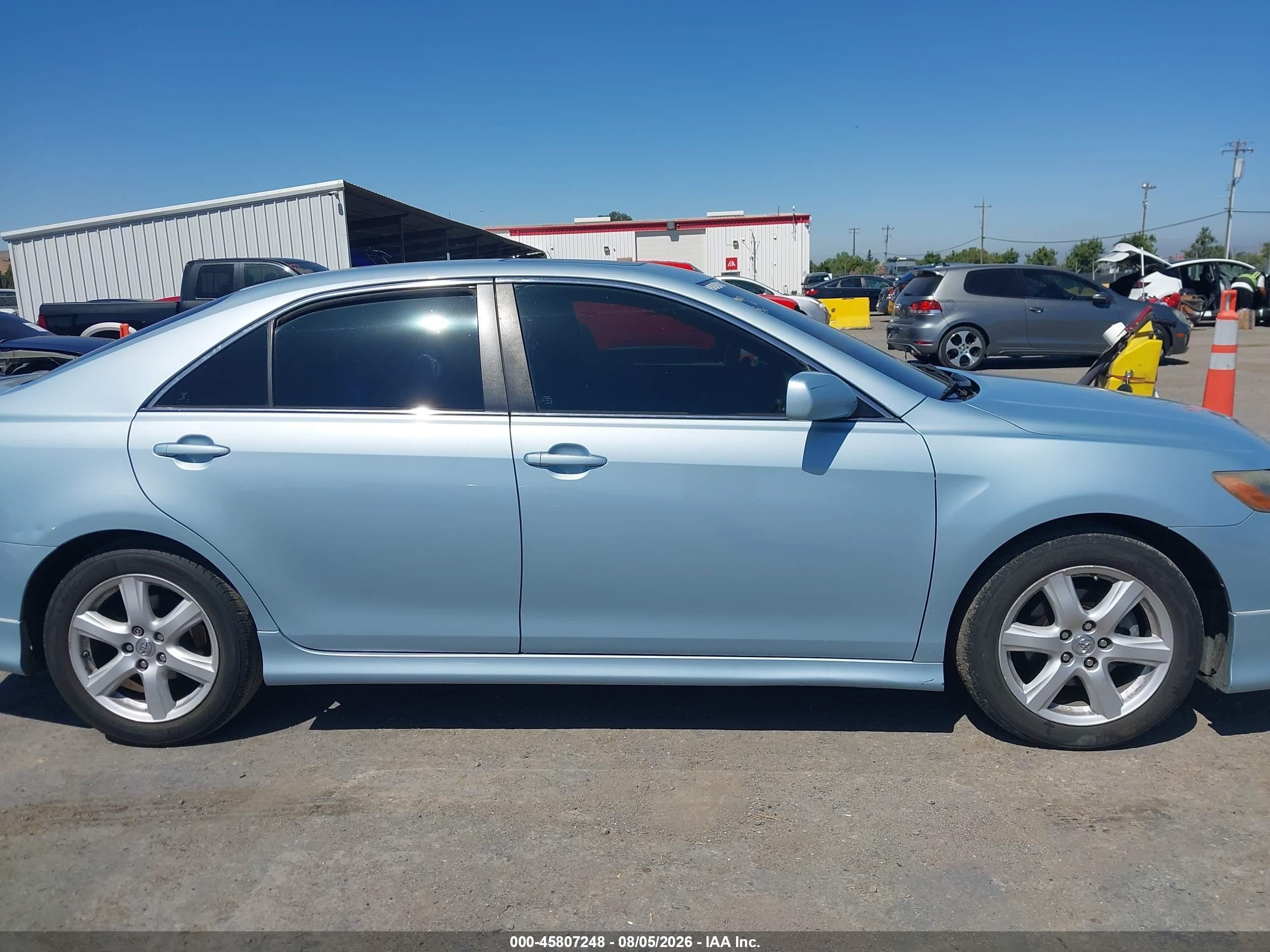 2009 Toyota Camry Se Light Blue vin: 4T1BE46K89U857985