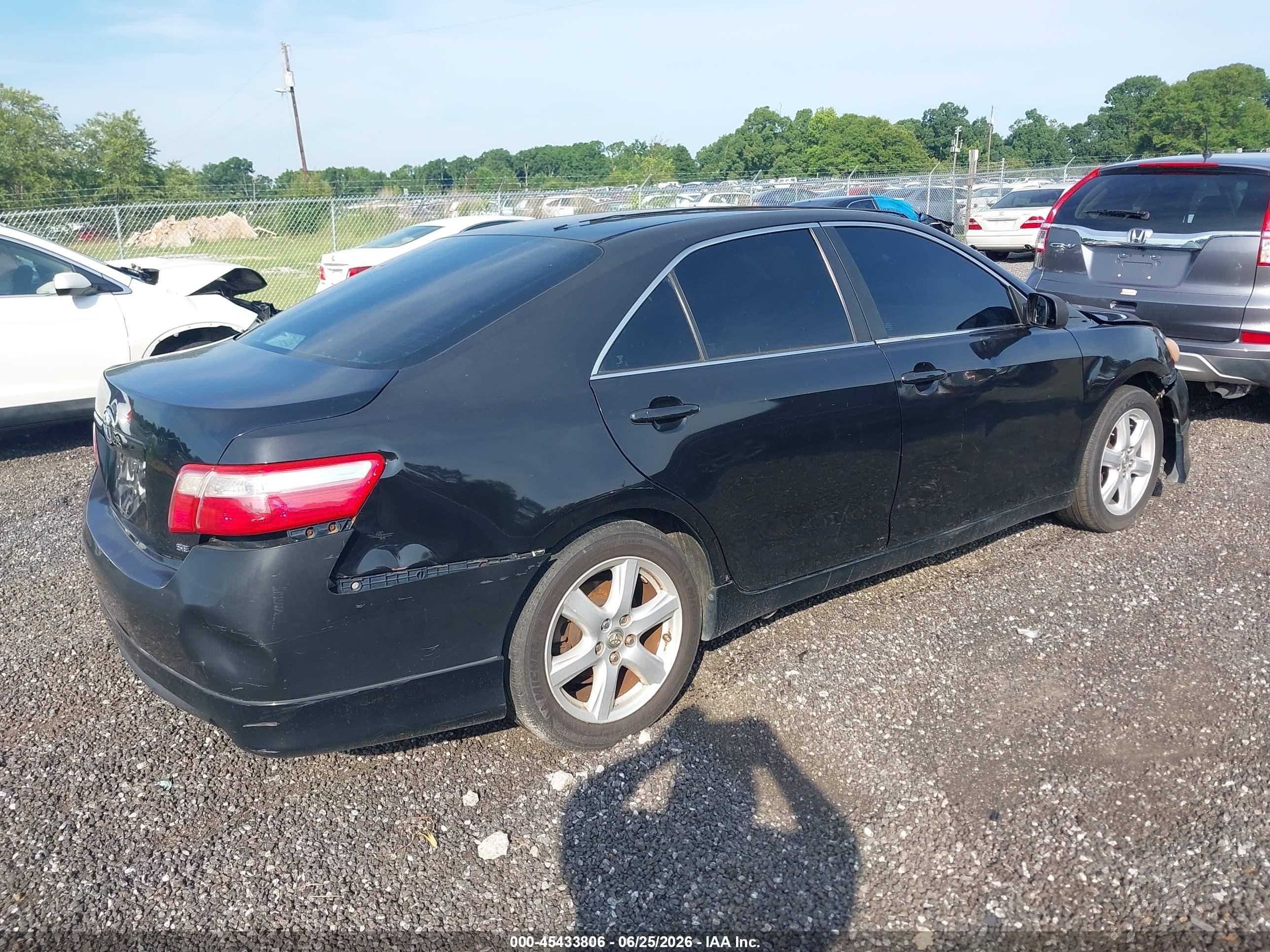 2009 Toyota Camry Se Black vin: 4T1BE46K89U877900