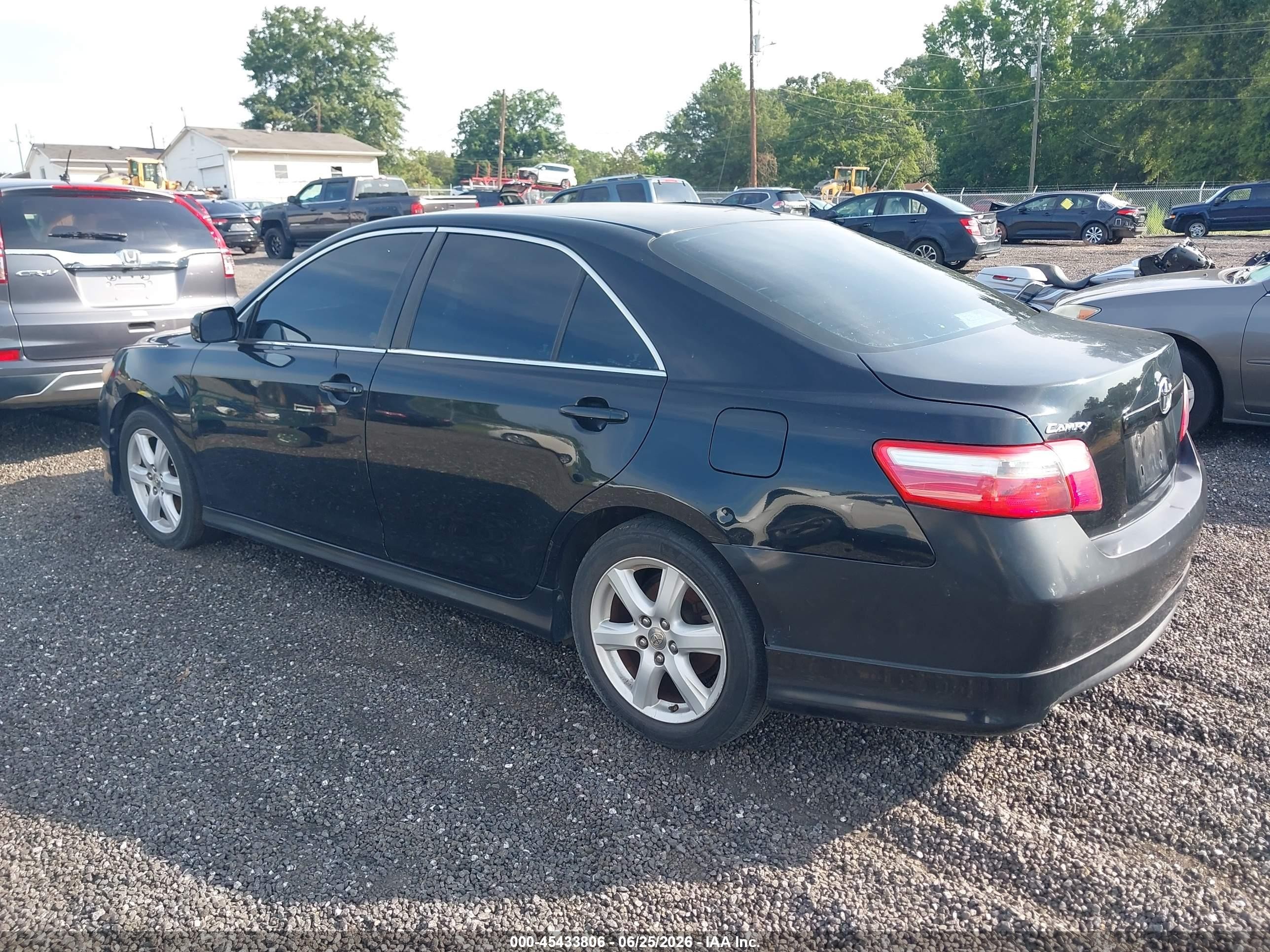 2009 Toyota Camry Se Black vin: 4T1BE46K89U877900