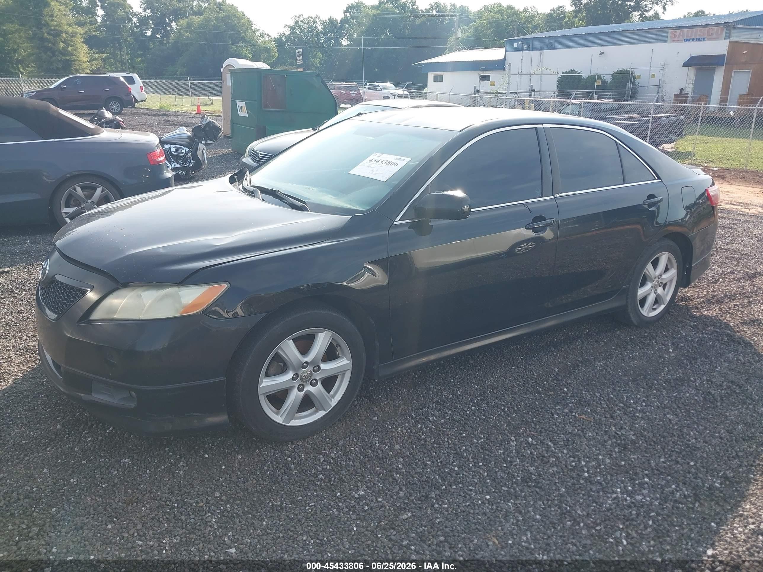 2009 Toyota Camry Se Black vin: 4T1BE46K89U877900