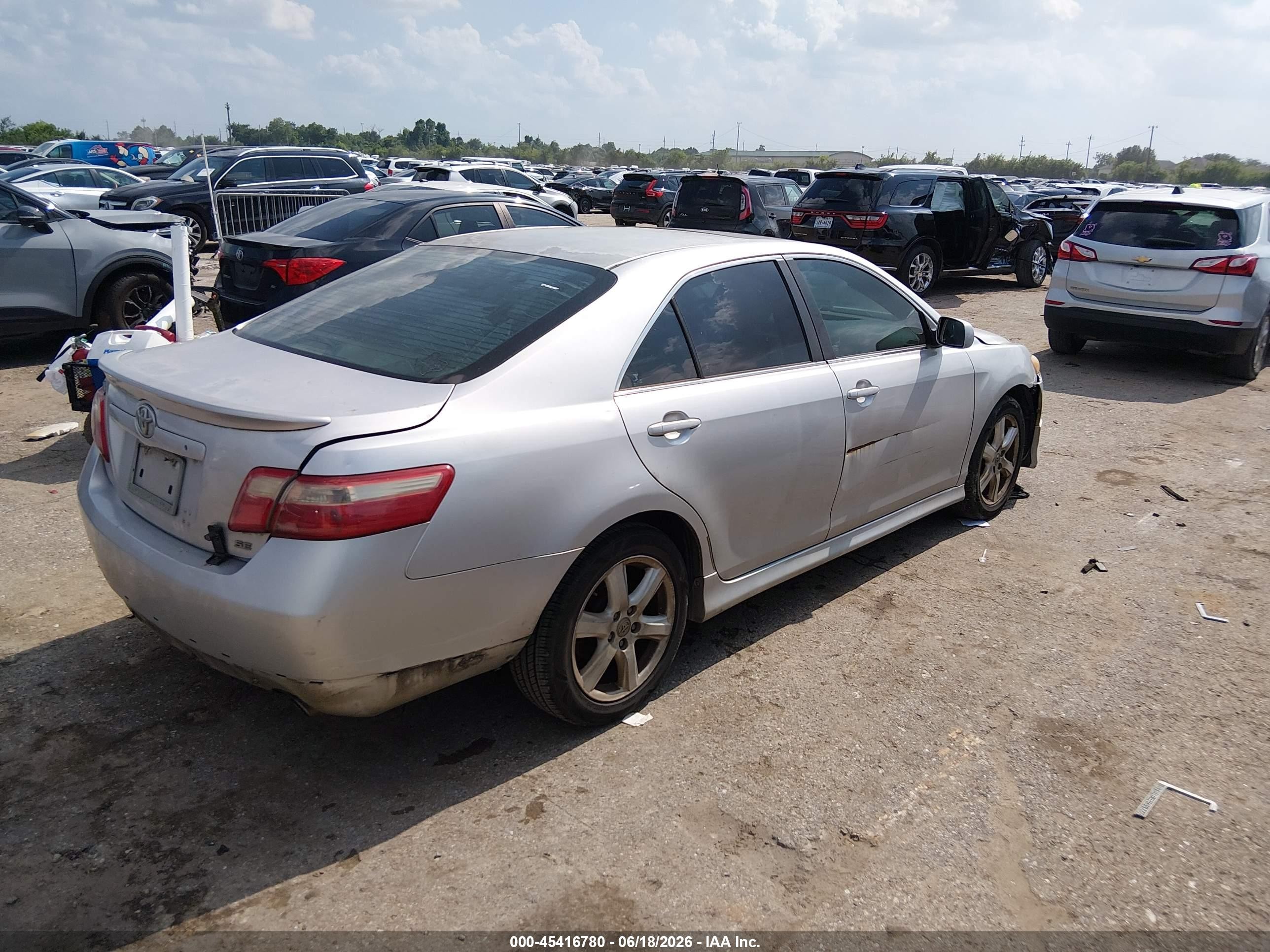 2009 Toyota Camry Se Silver vin: 4T1BE46K89U878111