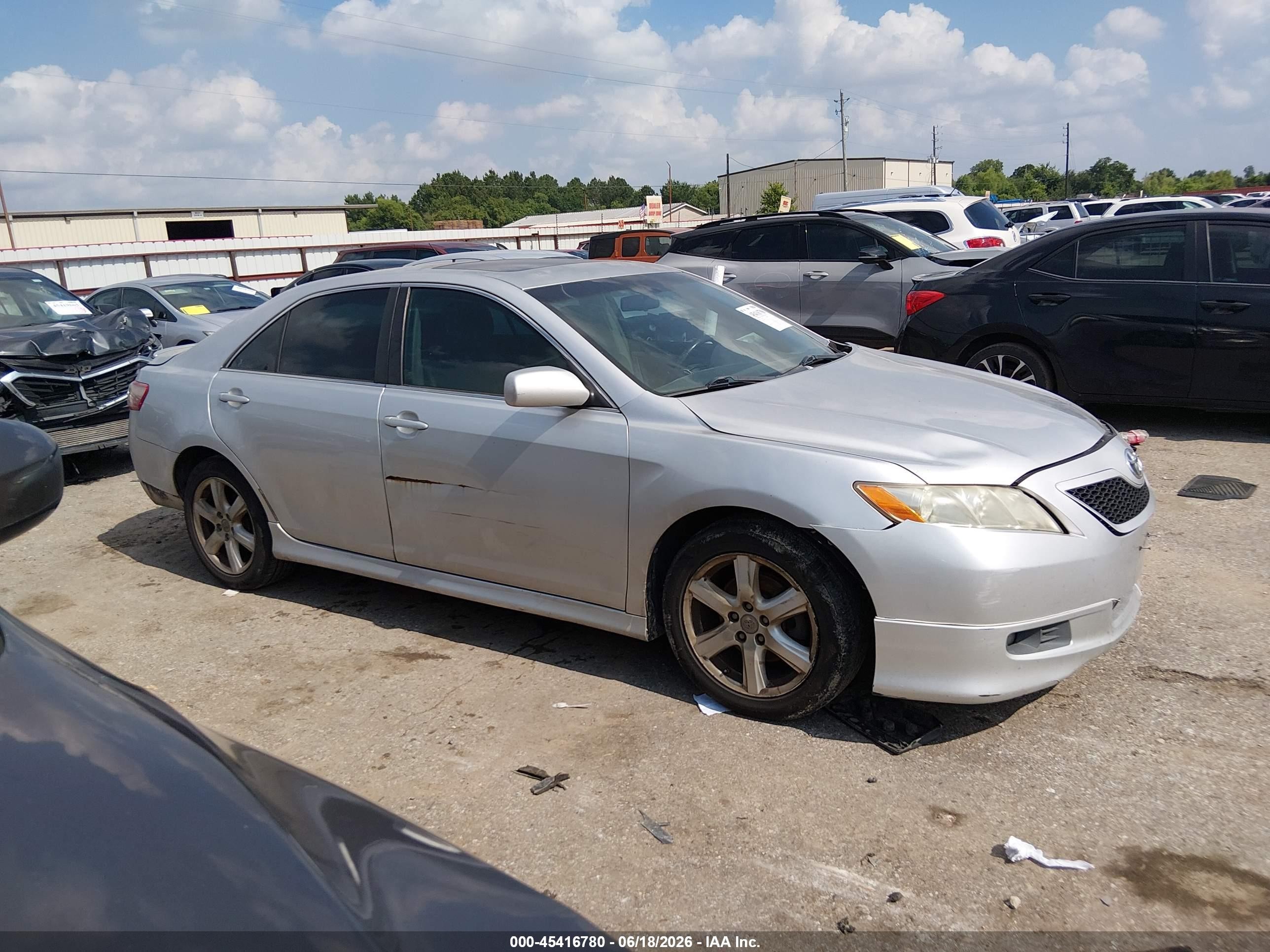 2009 Toyota Camry Se Silver vin: 4T1BE46K89U878111