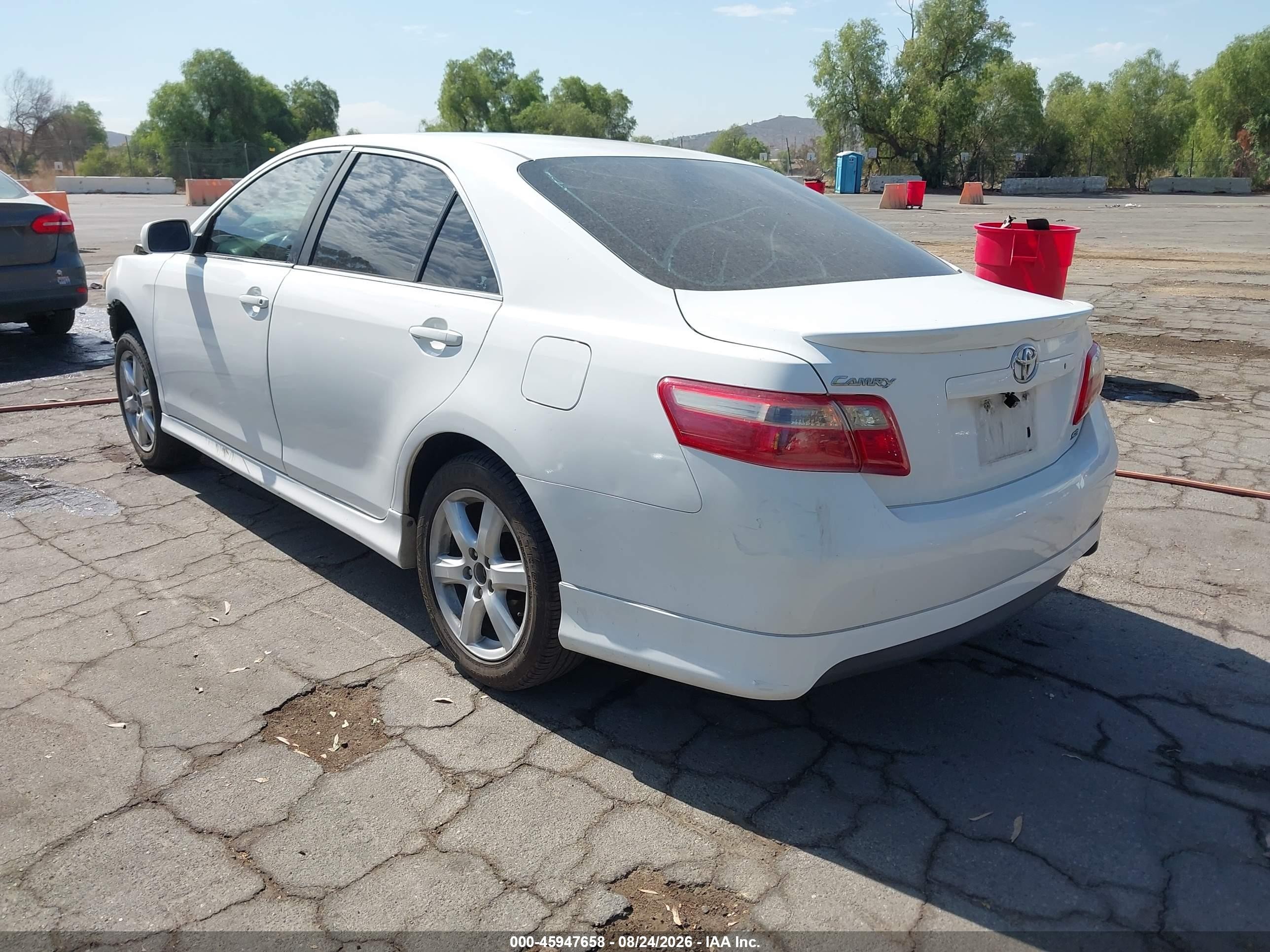 2009 Toyota Camry Se White vin: 4T1BE46K89U884653