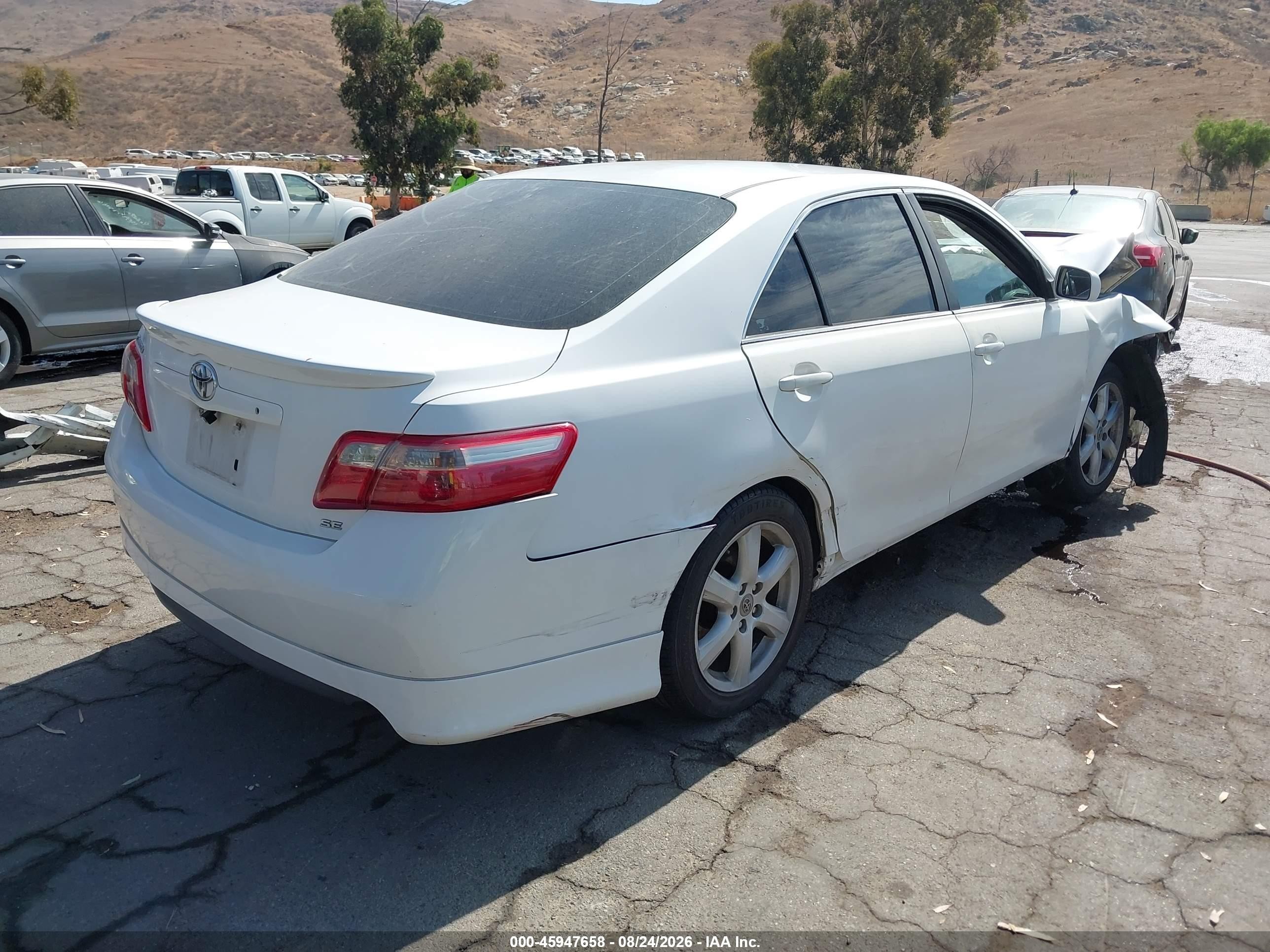 2009 Toyota Camry Se White vin: 4T1BE46K89U884653