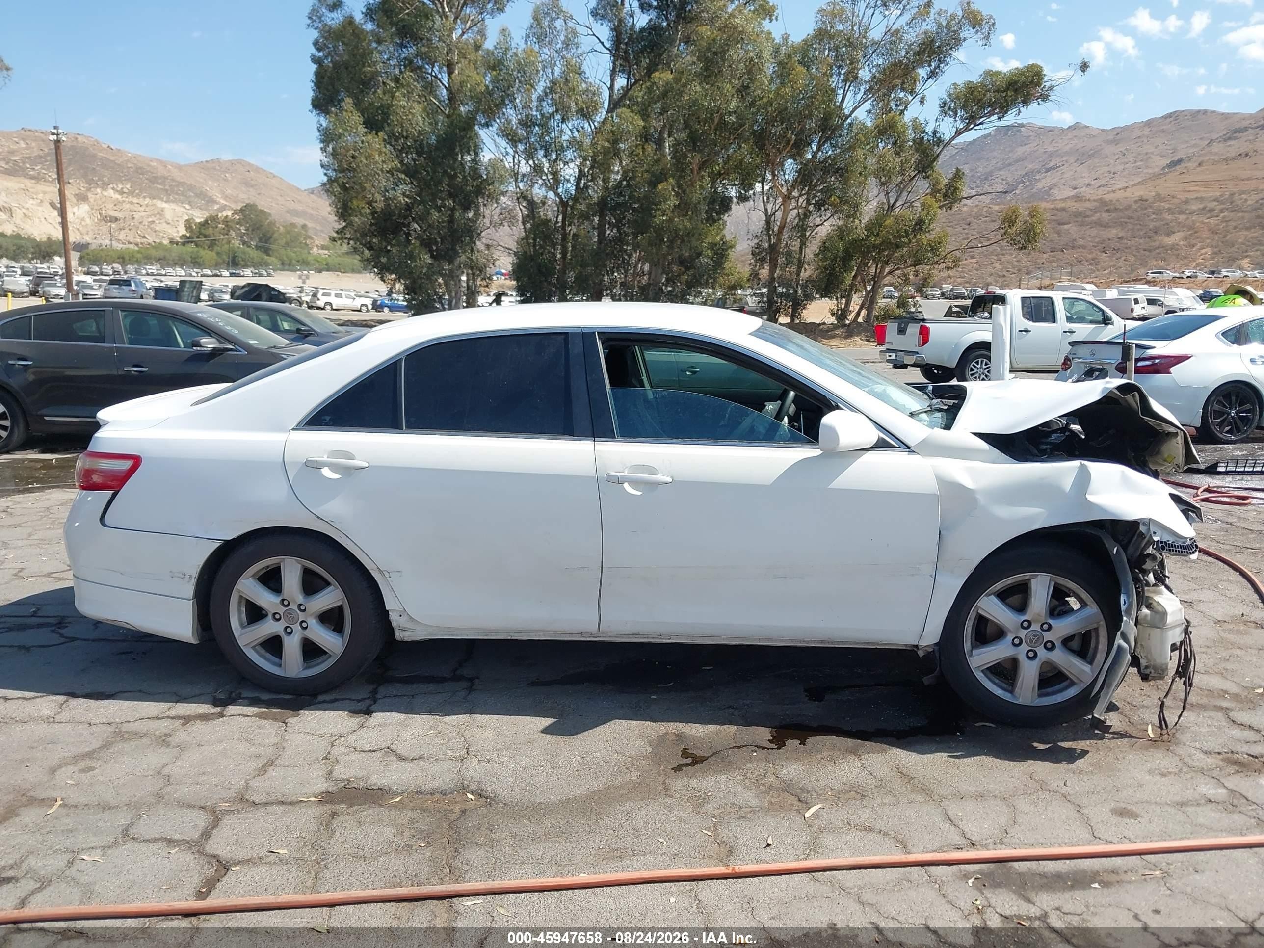 2009 Toyota Camry Se White vin: 4T1BE46K89U884653