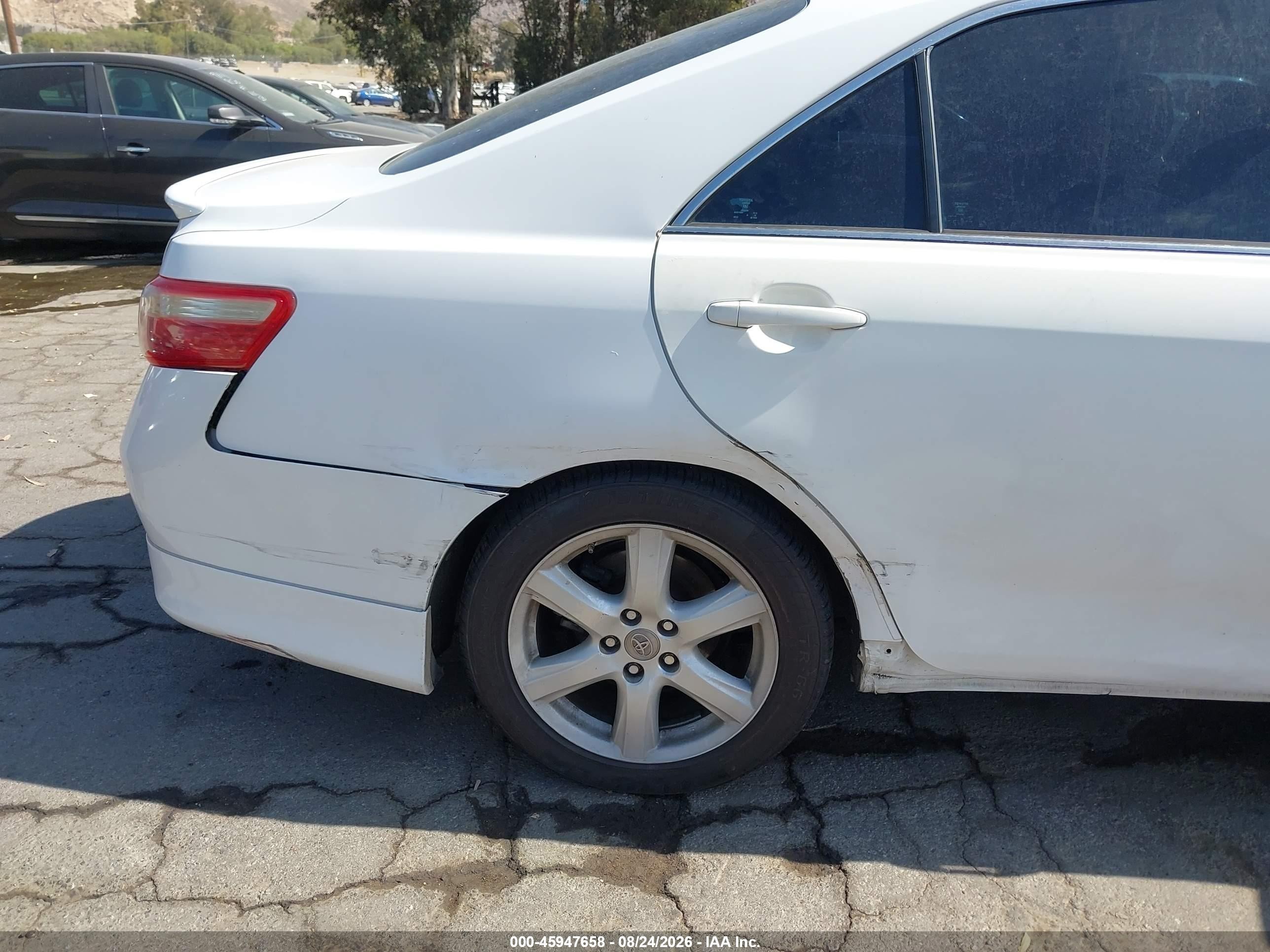 2009 Toyota Camry Se White vin: 4T1BE46K89U884653