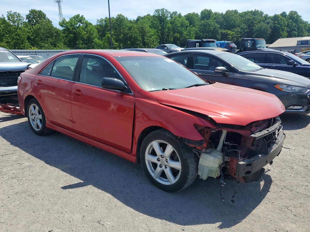 2007 Toyota Camry Se Красный vin: 4T1BE46K97U008610