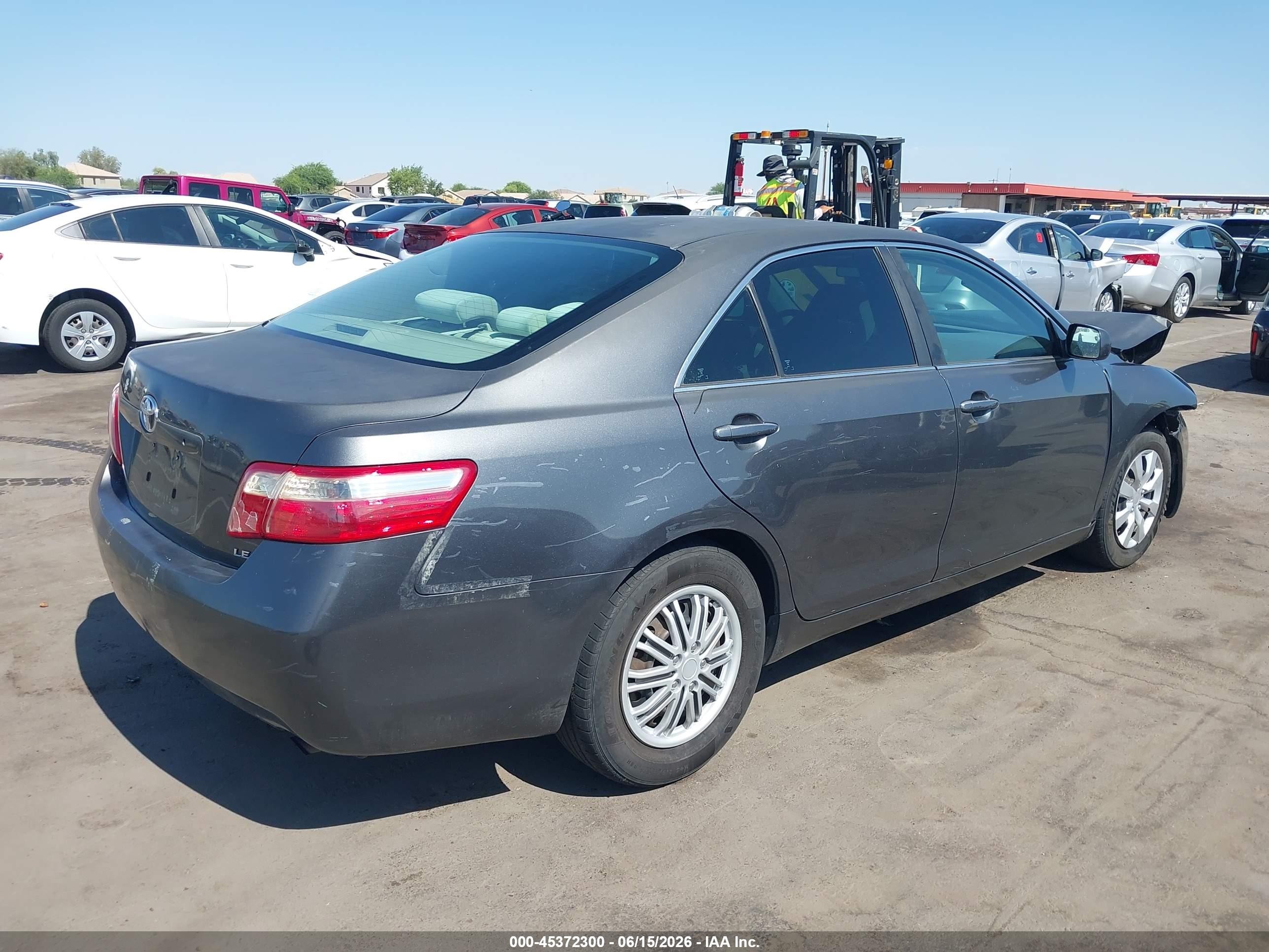 2007 Toyota Camry Le Gray vin: 4T1BE46K97U023883