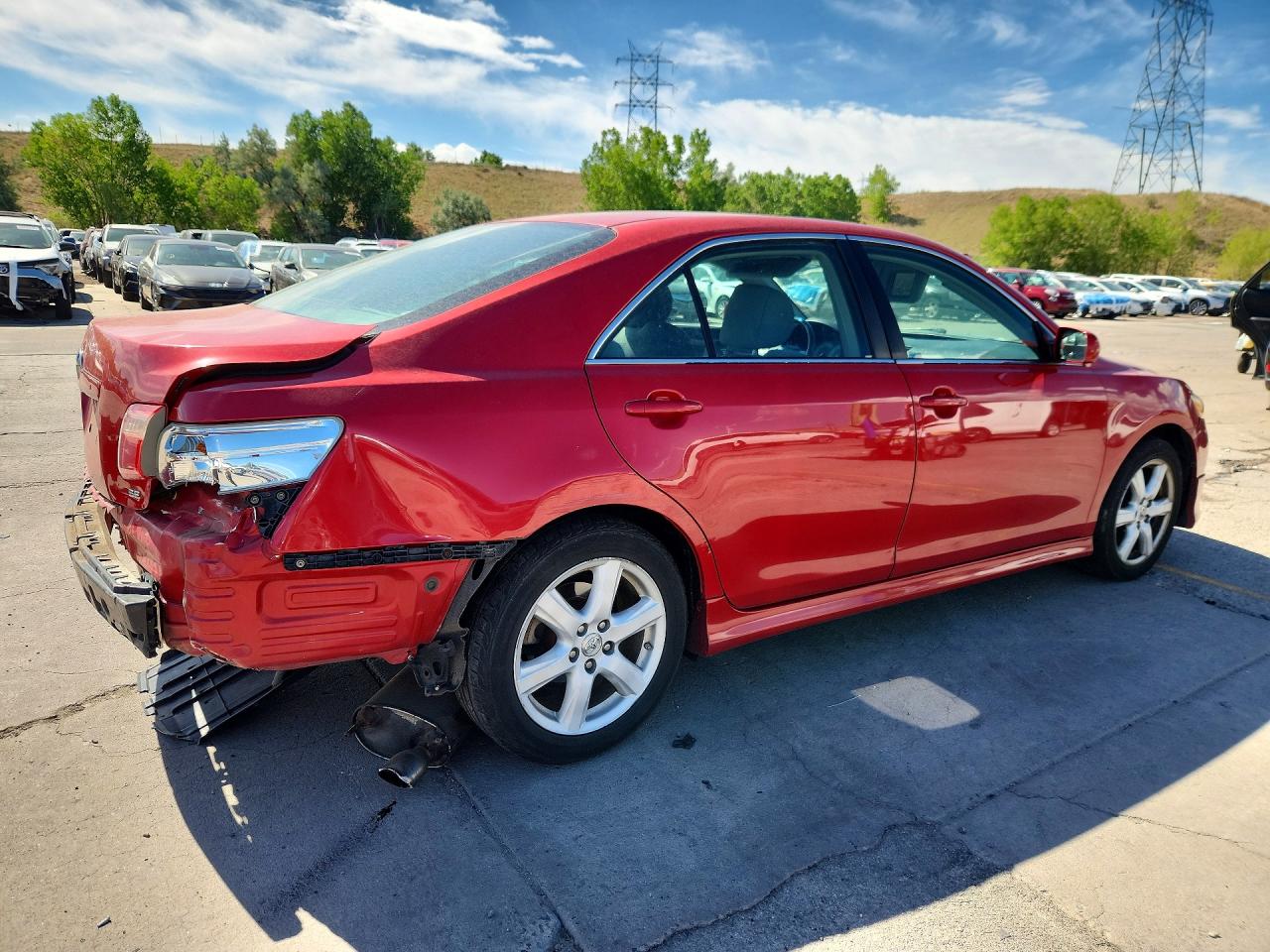 2007 Toyota Camry Se Red vin: 4T1BE46K97U031952