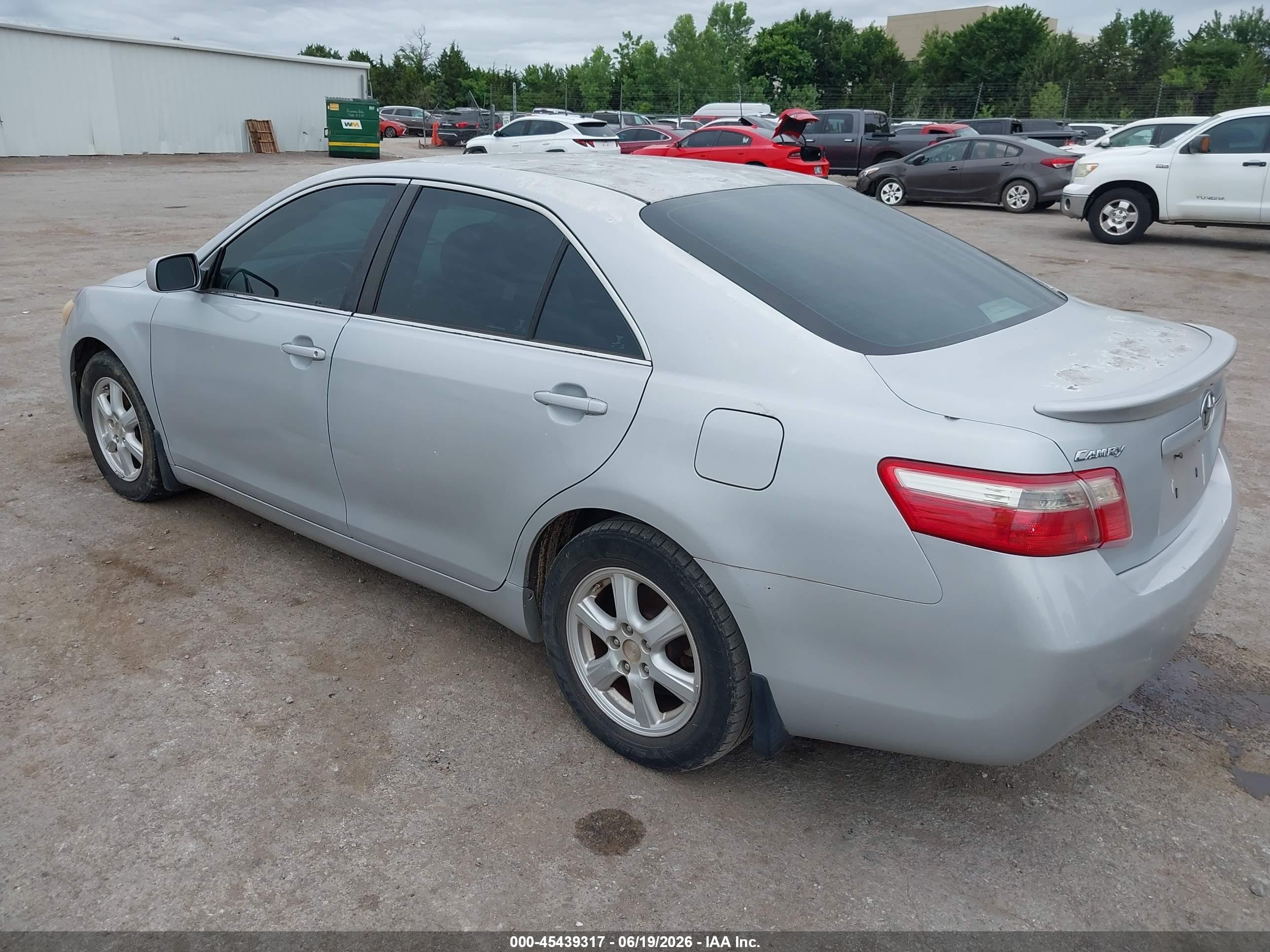 2007 Toyota Camry Le Silver vin: 4T1BE46K97U035564