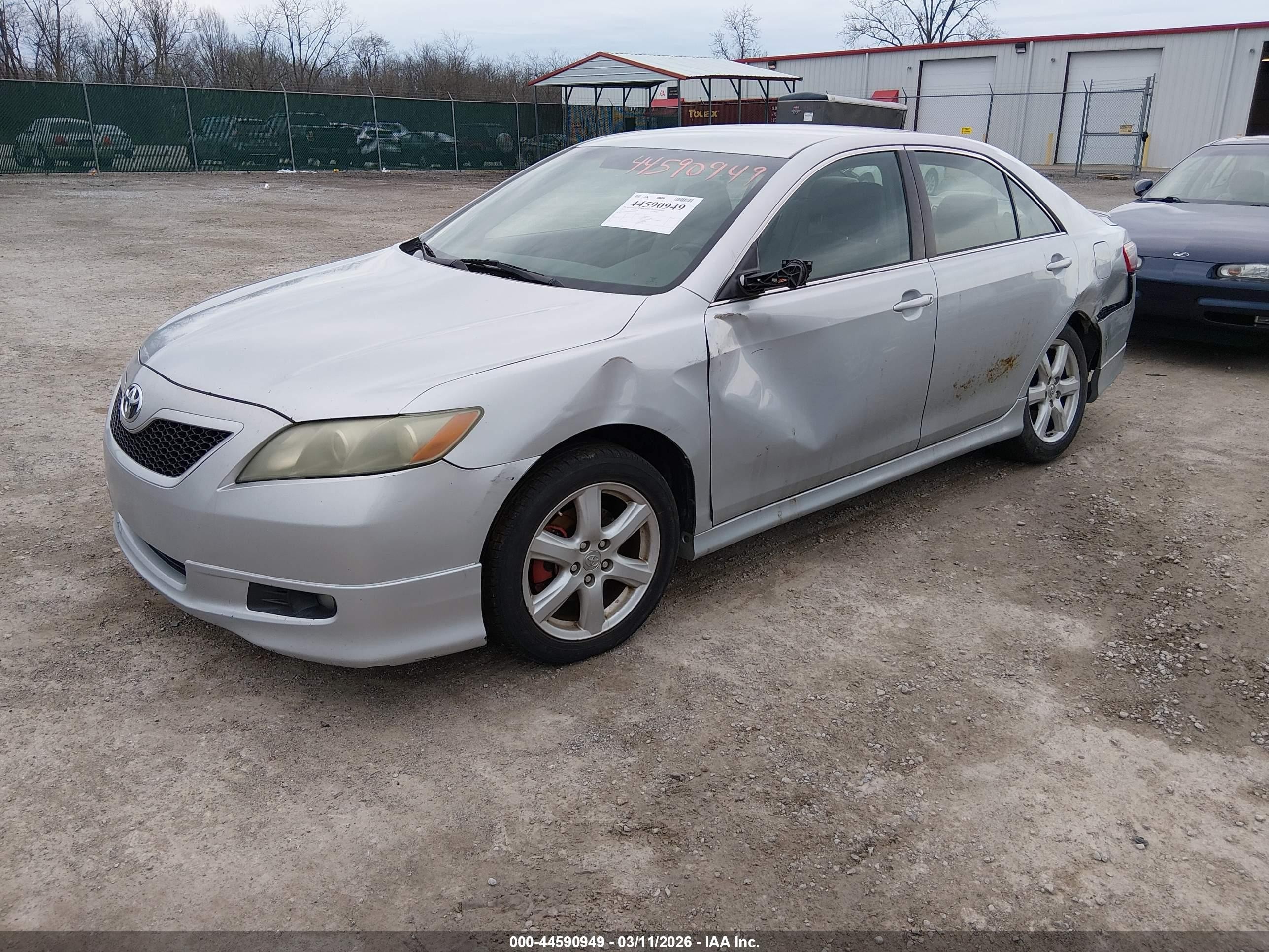 2007 Toyota Camry Se Silver vin: 4T1BE46K97U046399